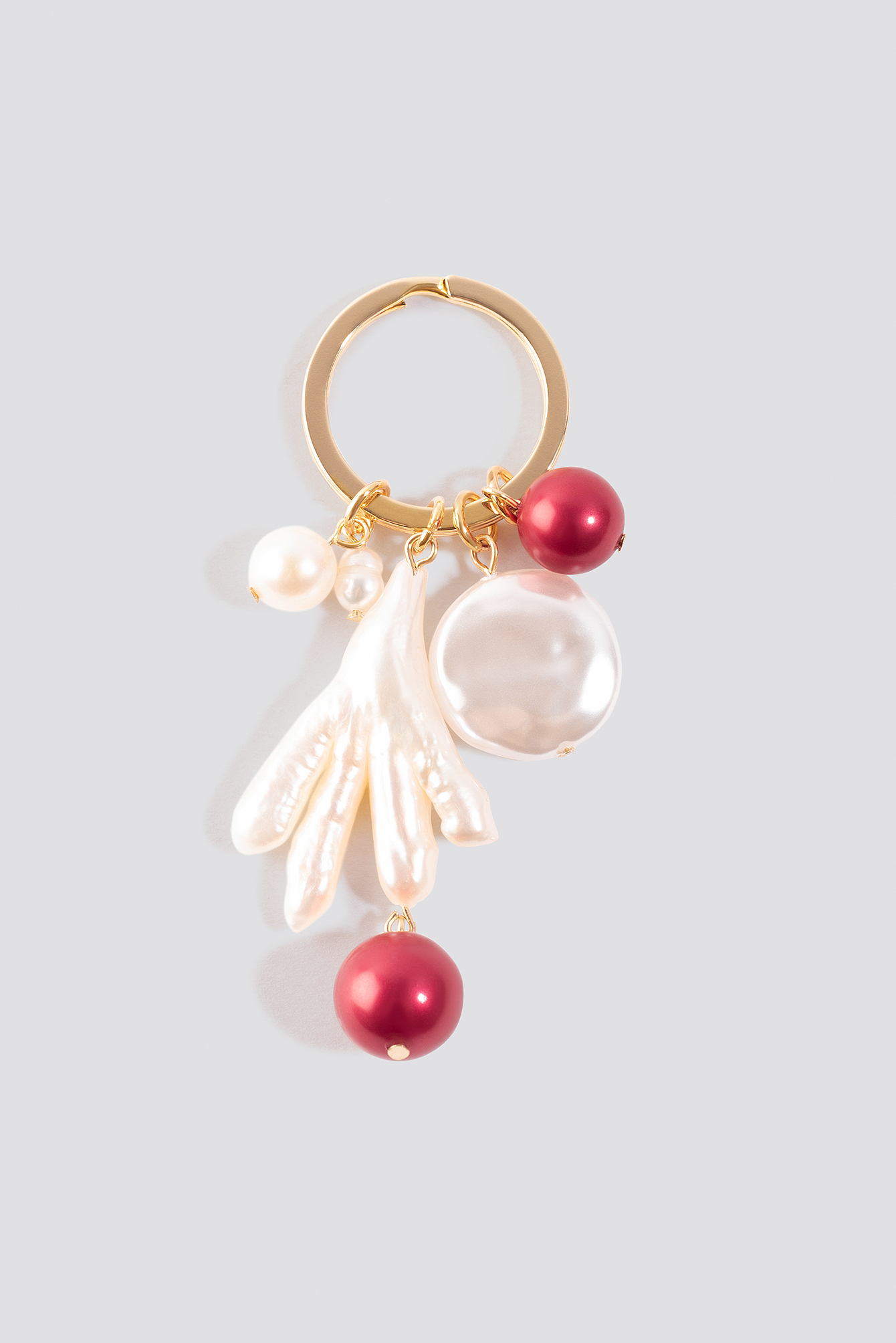 Hand Shell Keychain Gold