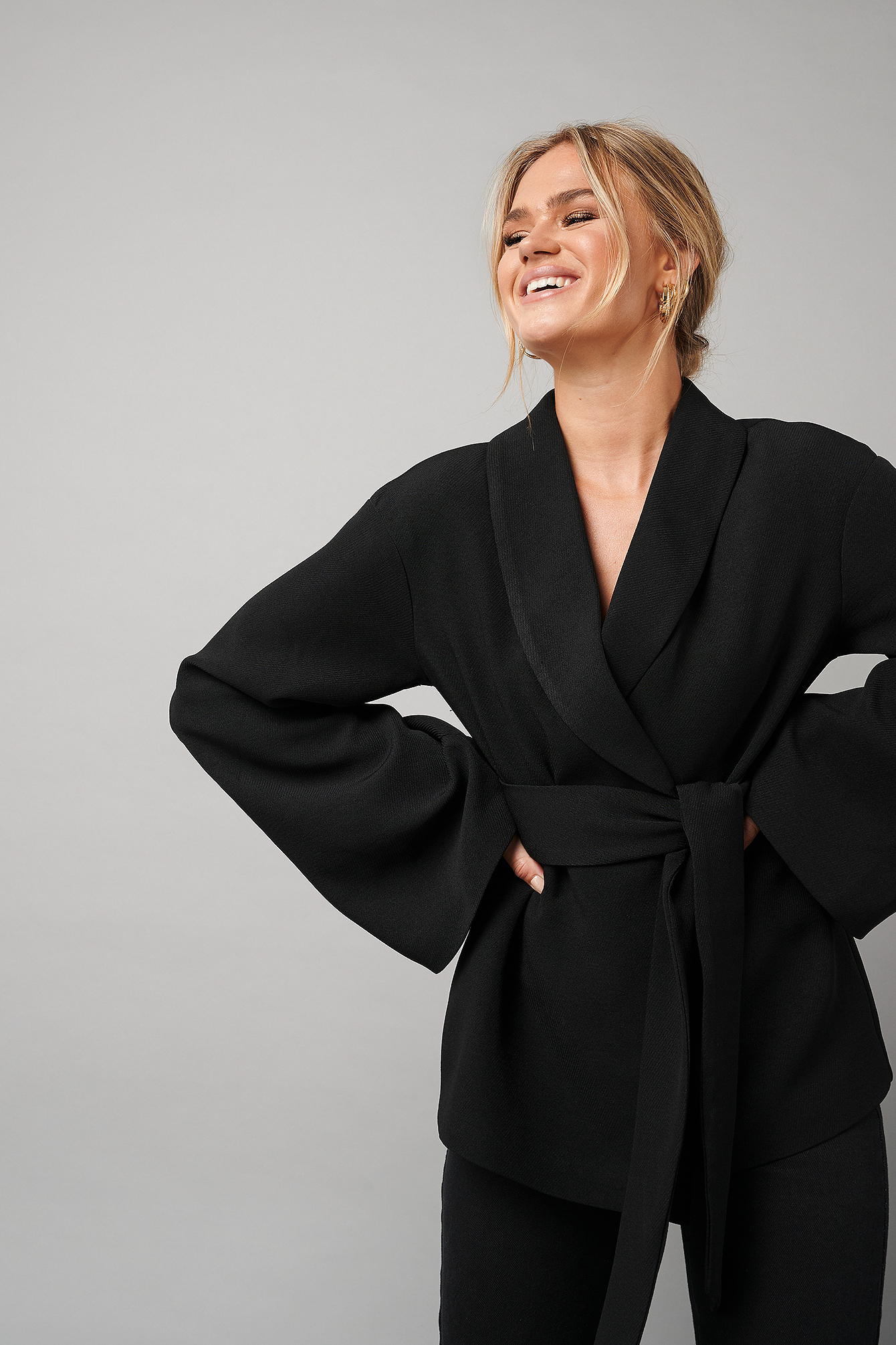 Kimono Blazer Black