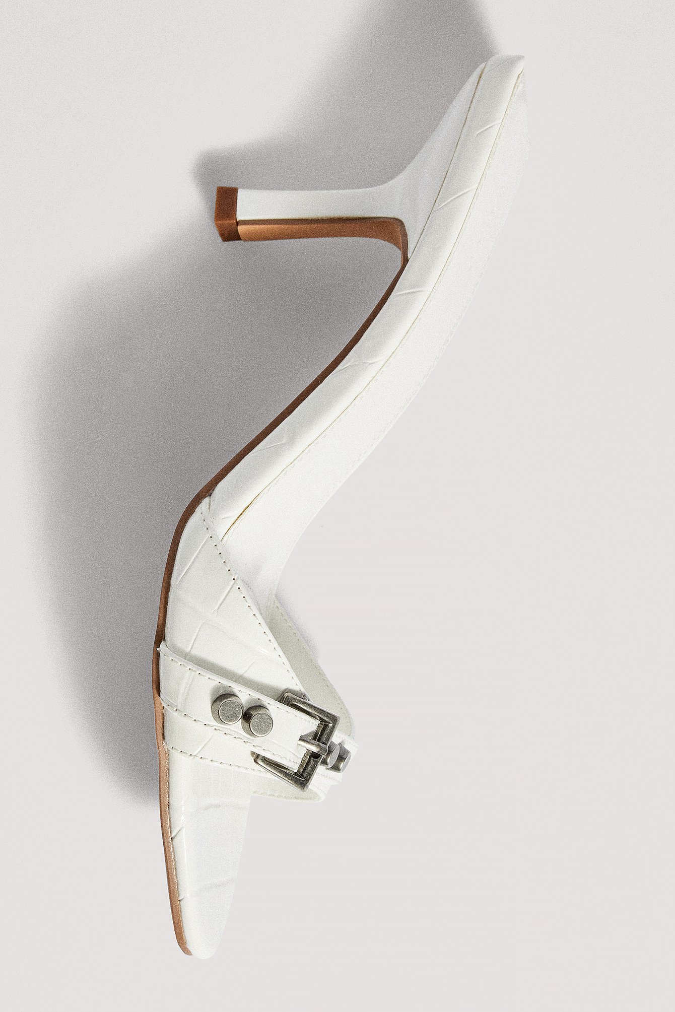 NA-KD Shoes Mules med metalldetaljer - White