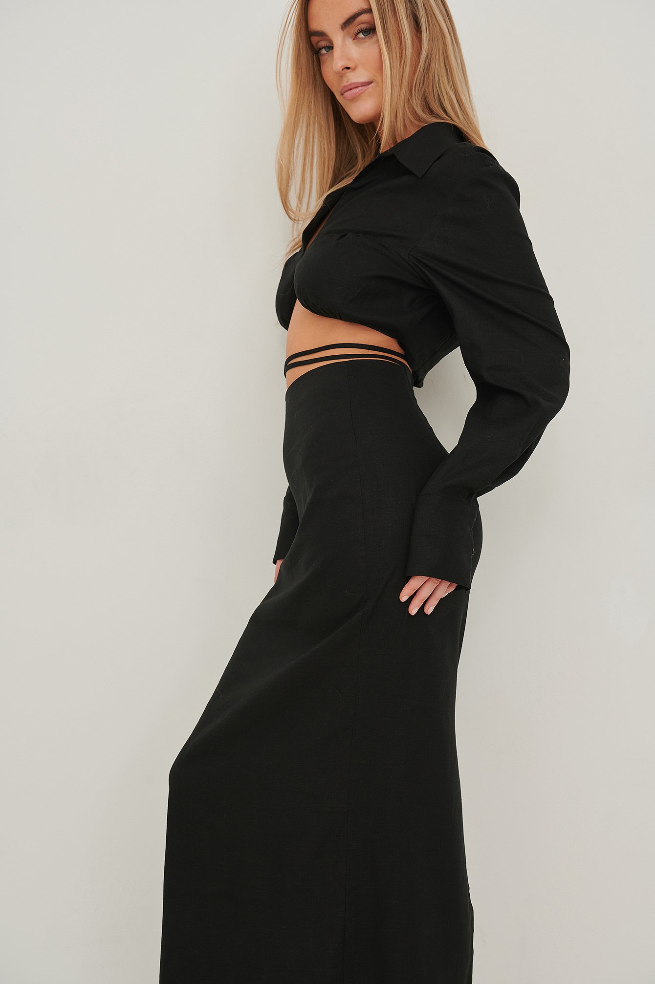 Florence Skirt - Maxi pencil skirt in black - Frey Tailored