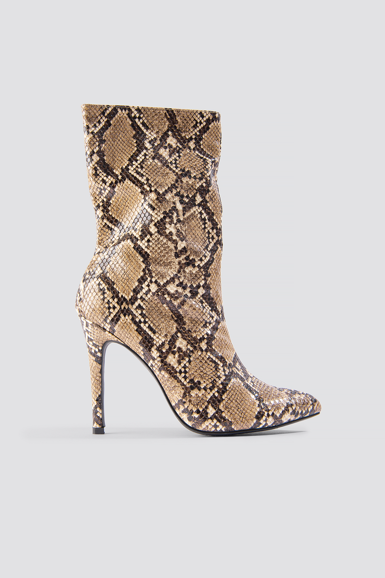 High Heel Snake PU Stiletto Boot Snake