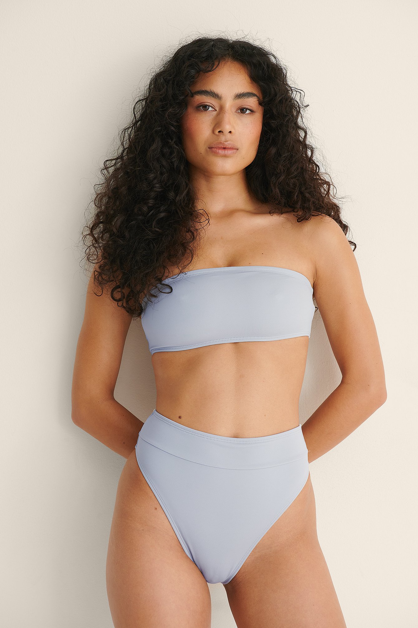 NA-KD Swimwear Korkeavyötäröinen Bikinialaosa - Grey