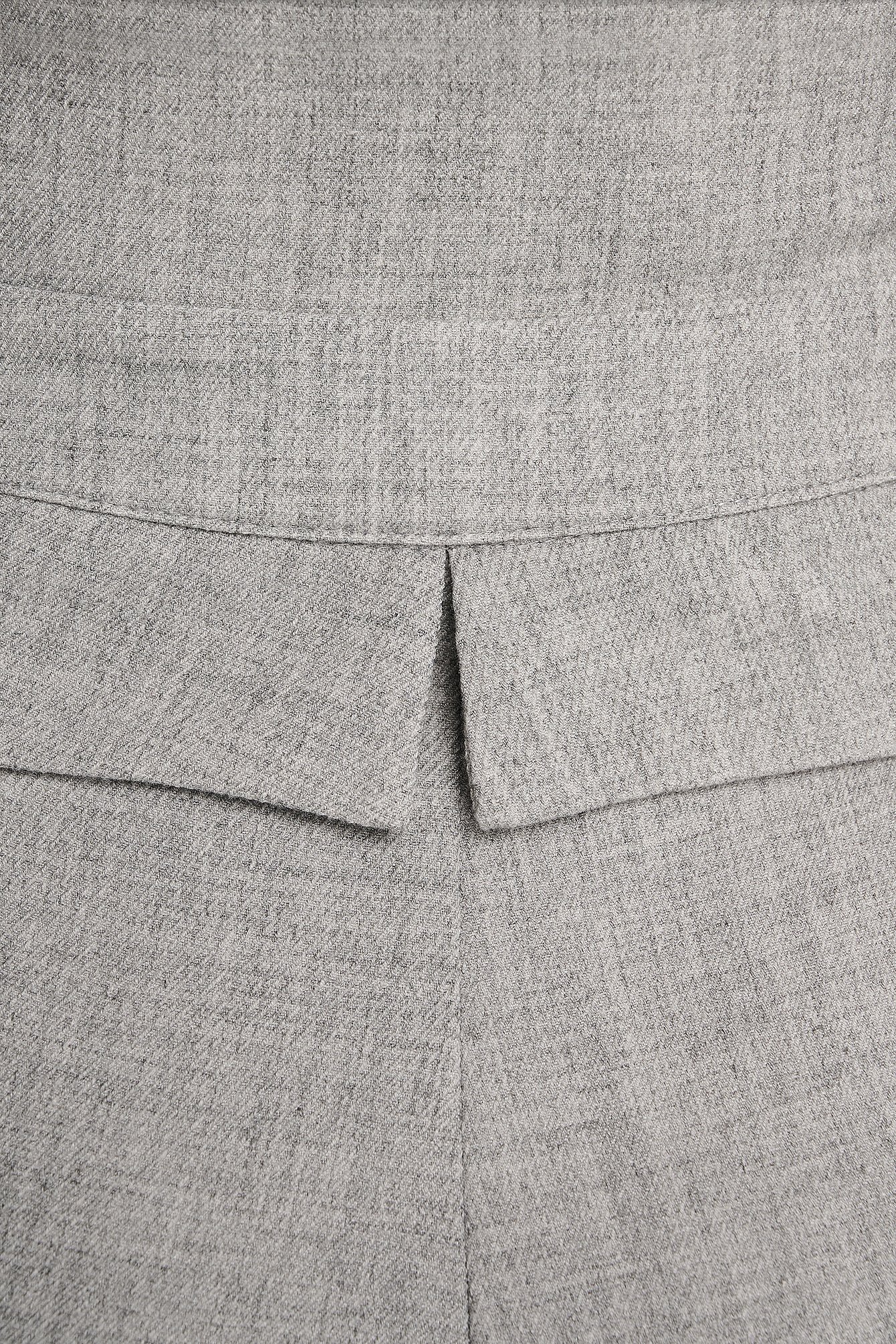 Grey High Waist Detailed Pants