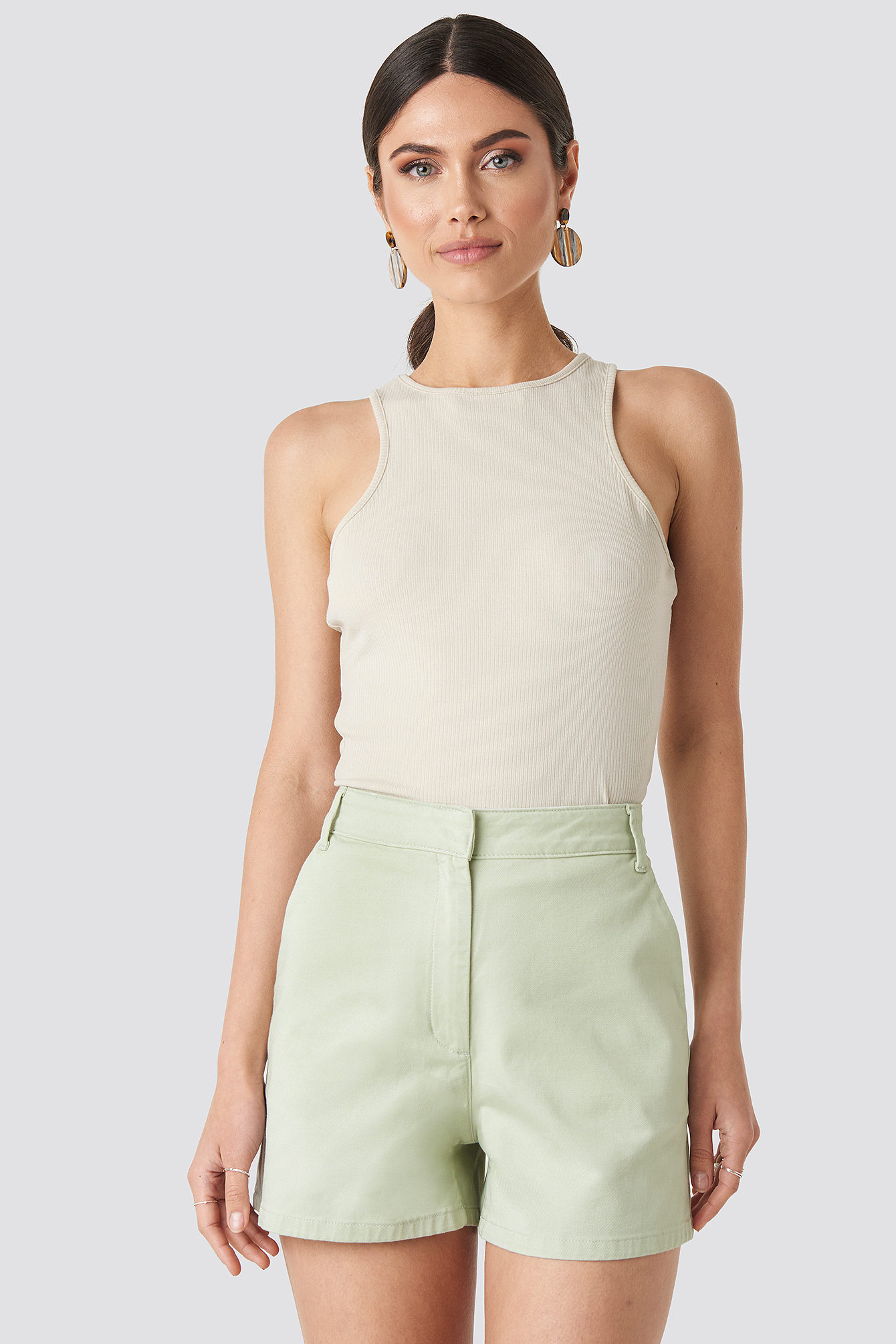 High Waist Shorts Mint