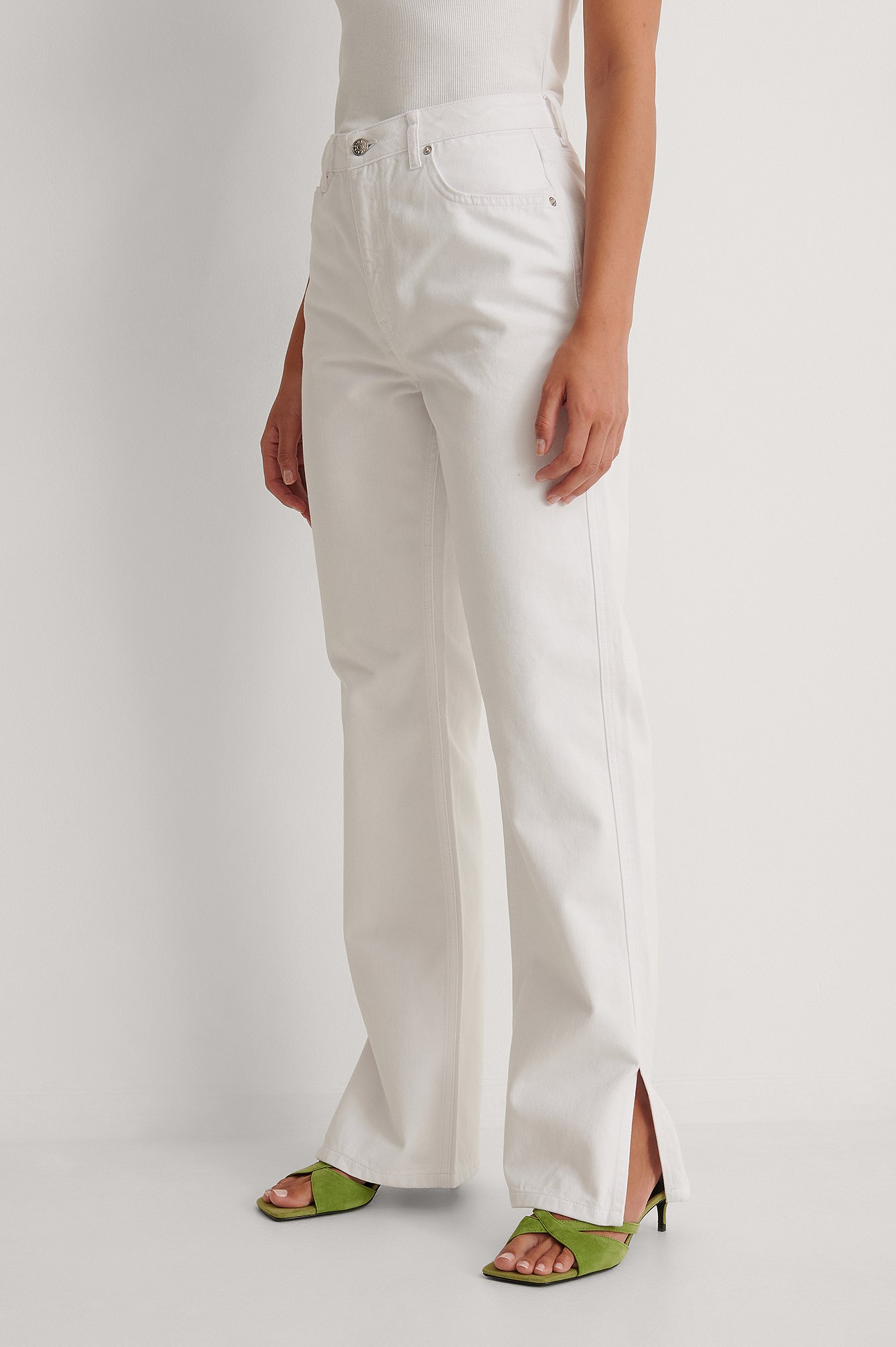 High Waist Straight Jeans