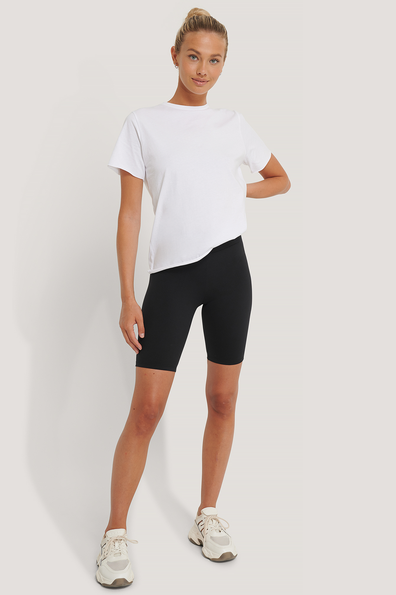 Highwaist Biker Pants Black | na-kd.com
