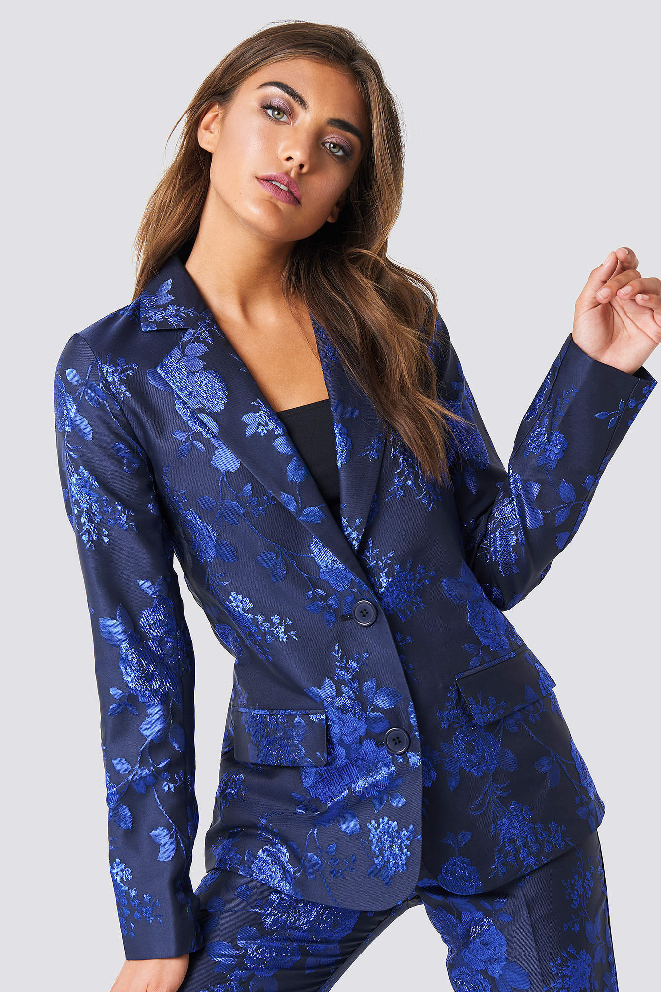 Jacquard Blazer Cobalt