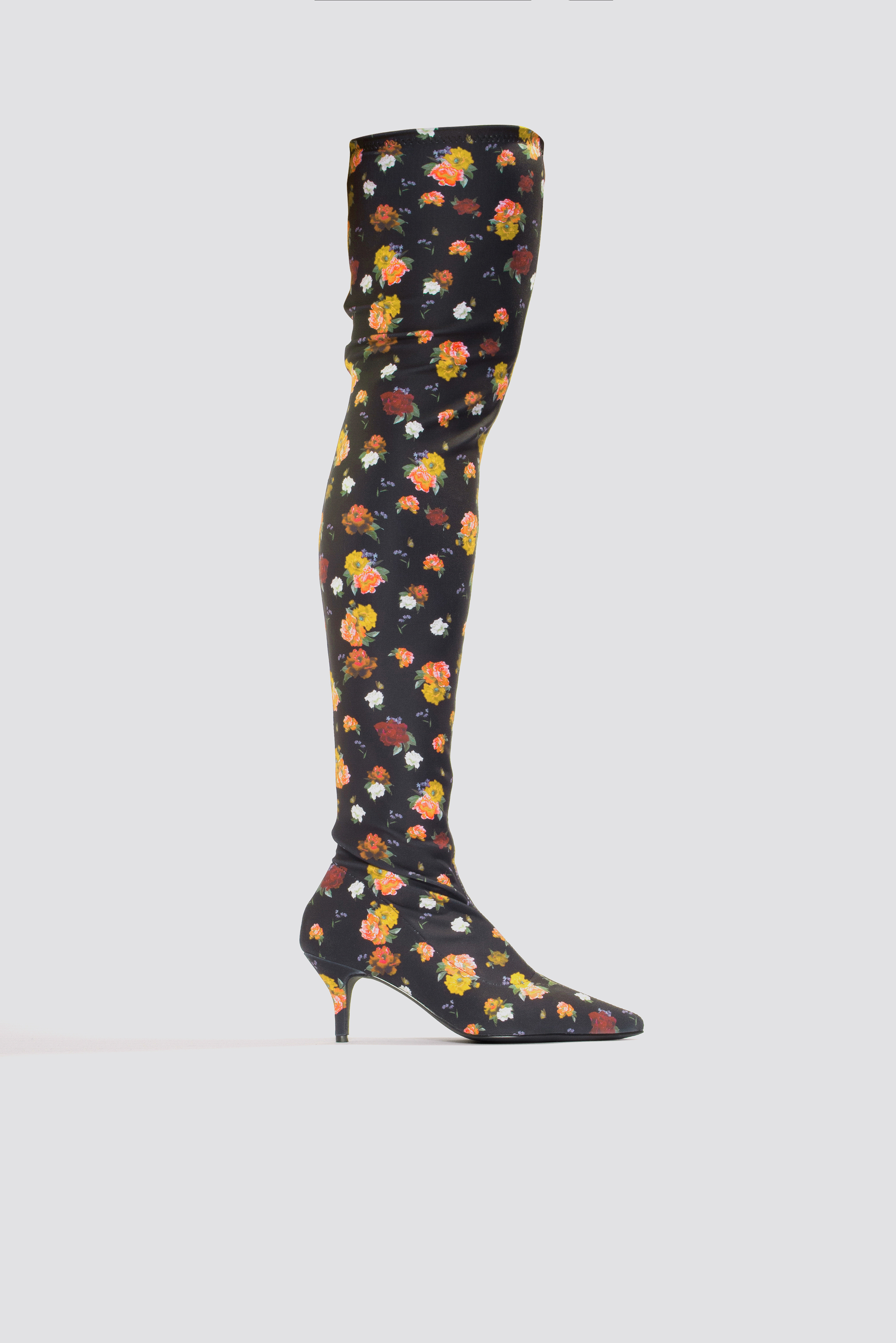 Na-kd Shoes Knee High Kitten Heel Boots - Multicolor Https://www.na-kd.com/poqcolorimages/multicolor.png
