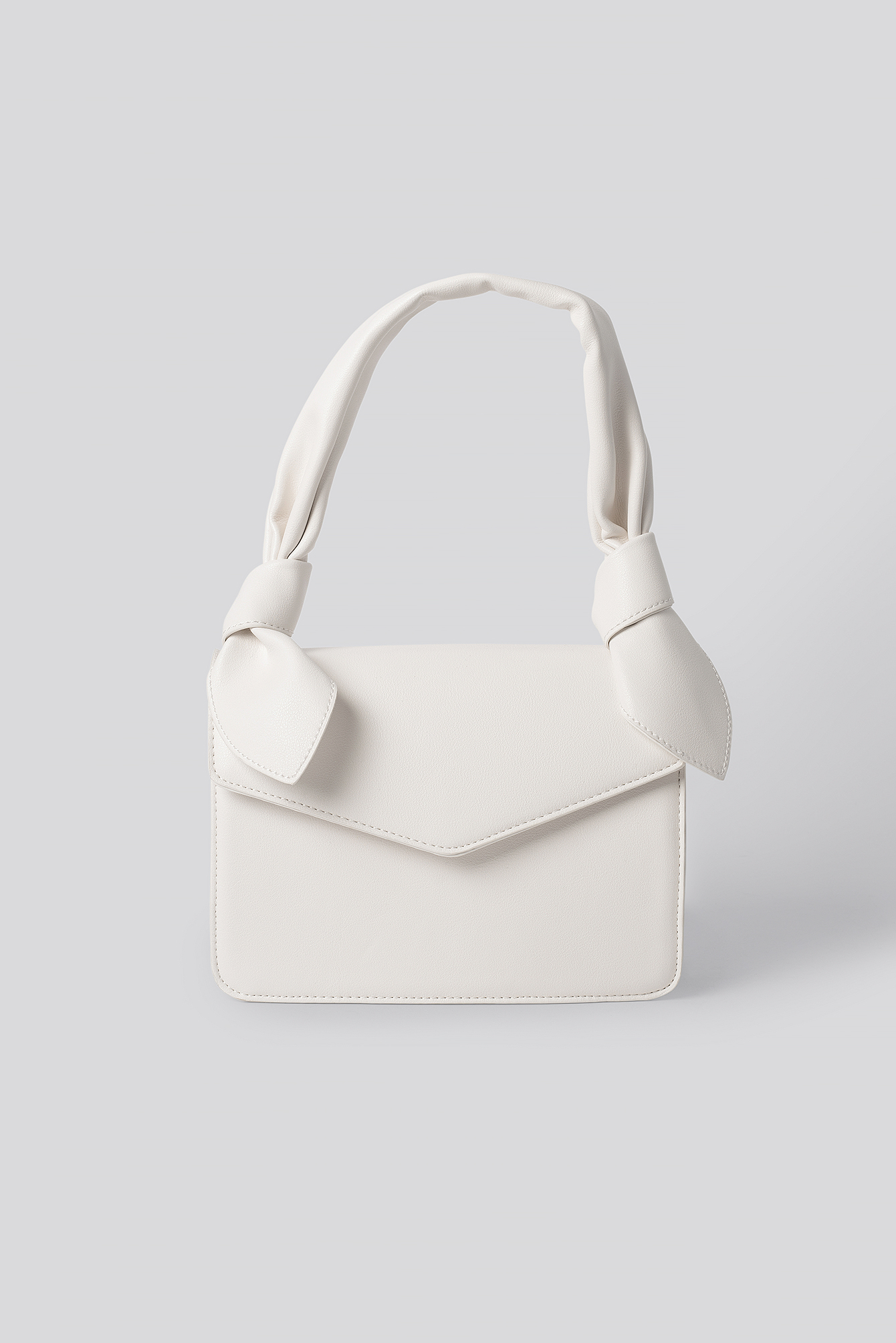 Knot Envelope Crossbody Bag White
