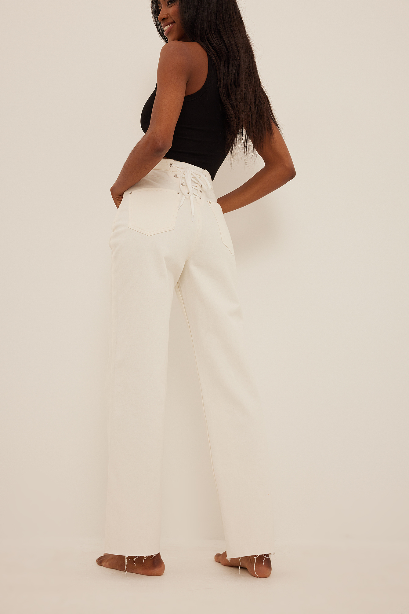Womens White Ripped Jeans | na-kd.com
