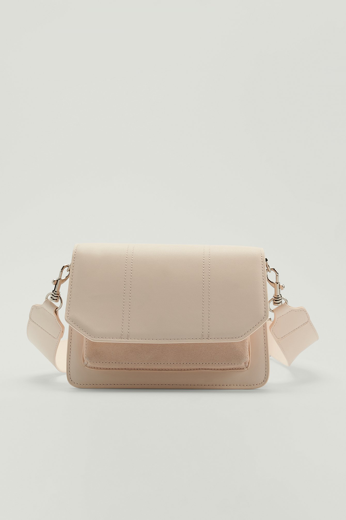 white cross over bag