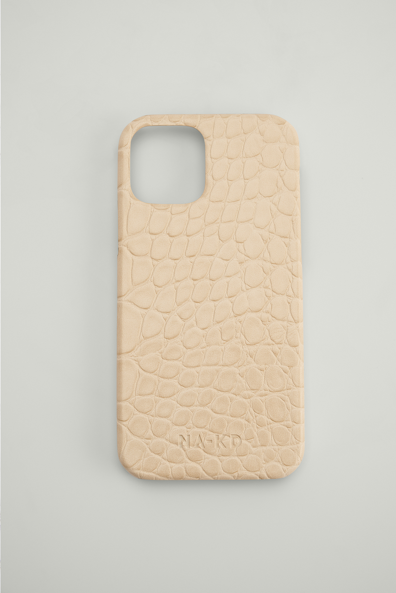 Beige Leather Look Phone Case