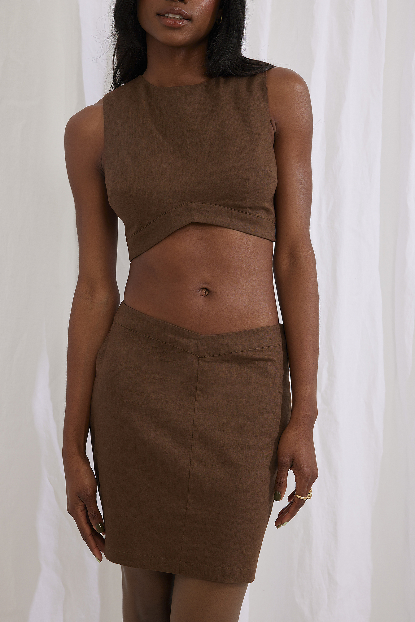 Buy SmisingBee Womens Brown Velvet Short Skirt at Amazonin