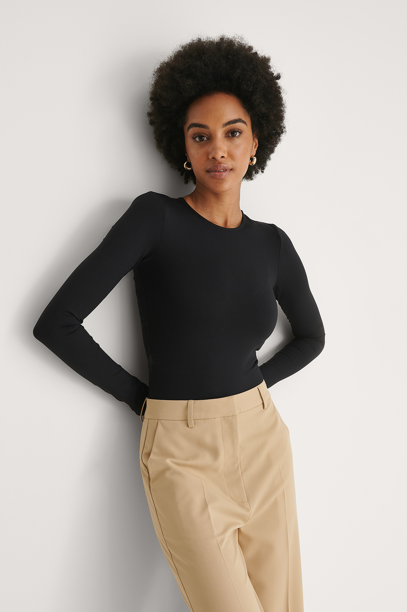 Long Sleeve Body Black | na-kd.com