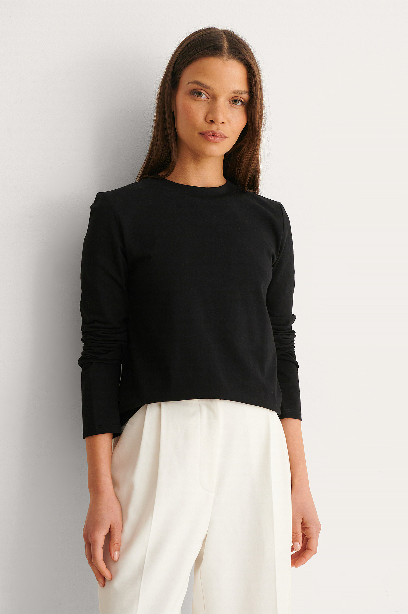 Long Sleeve Top Black | na-kd.com