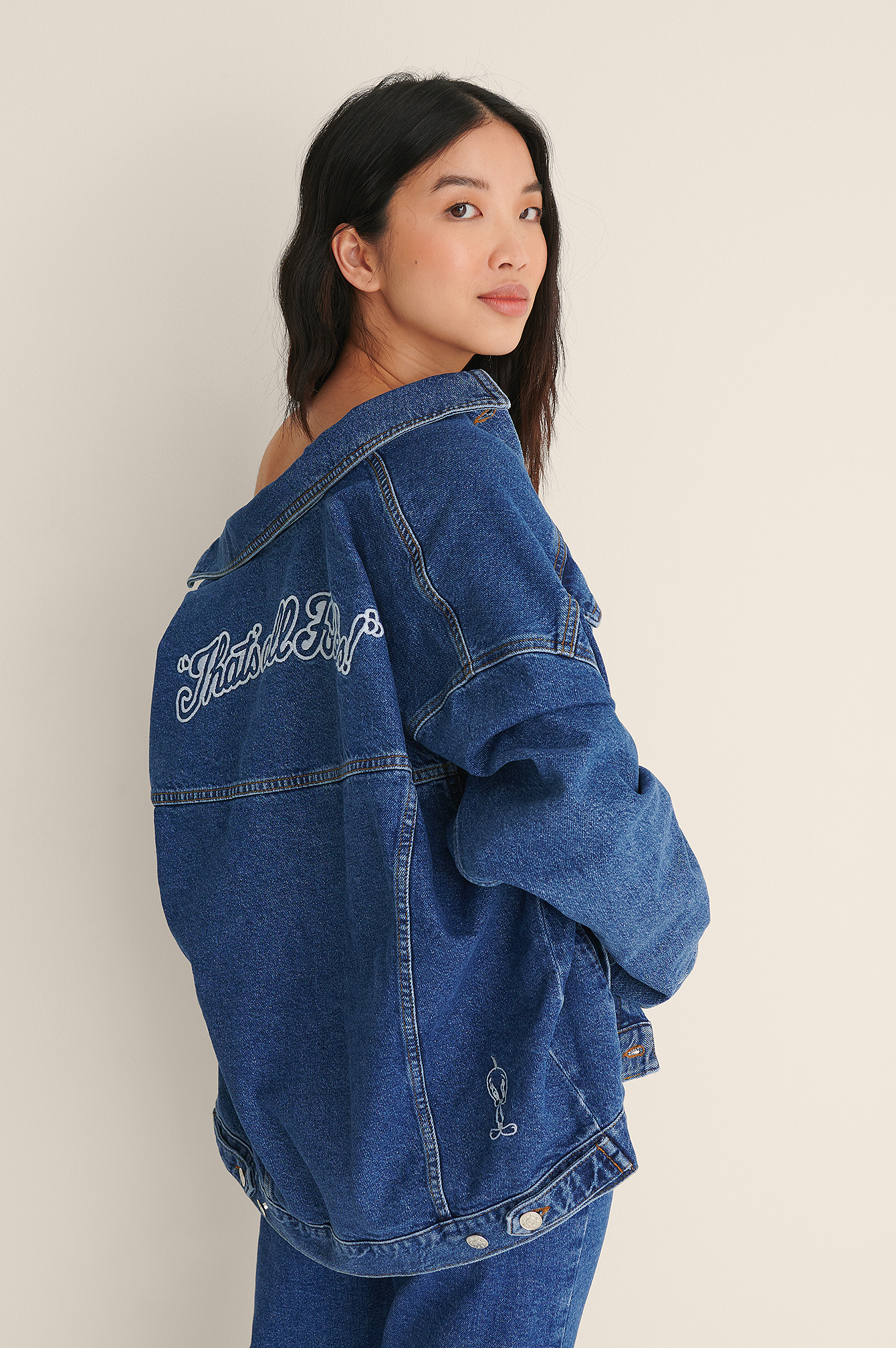 Organic Looney Tunes Denim Jacket Blue 