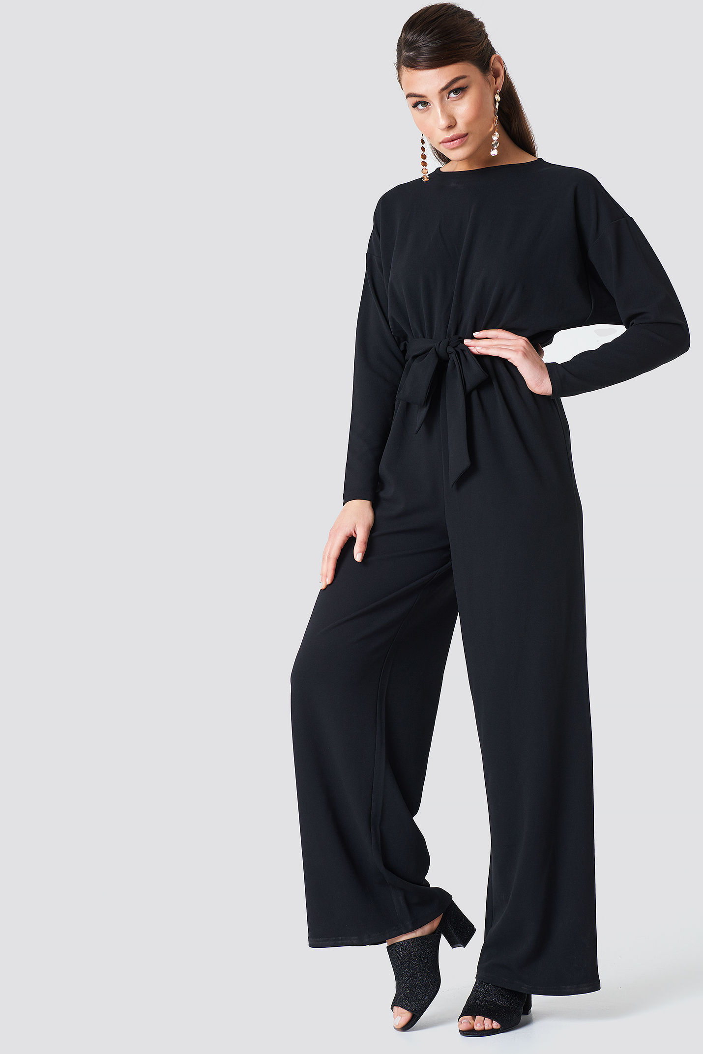 Loose Fit Jumpsuit Black