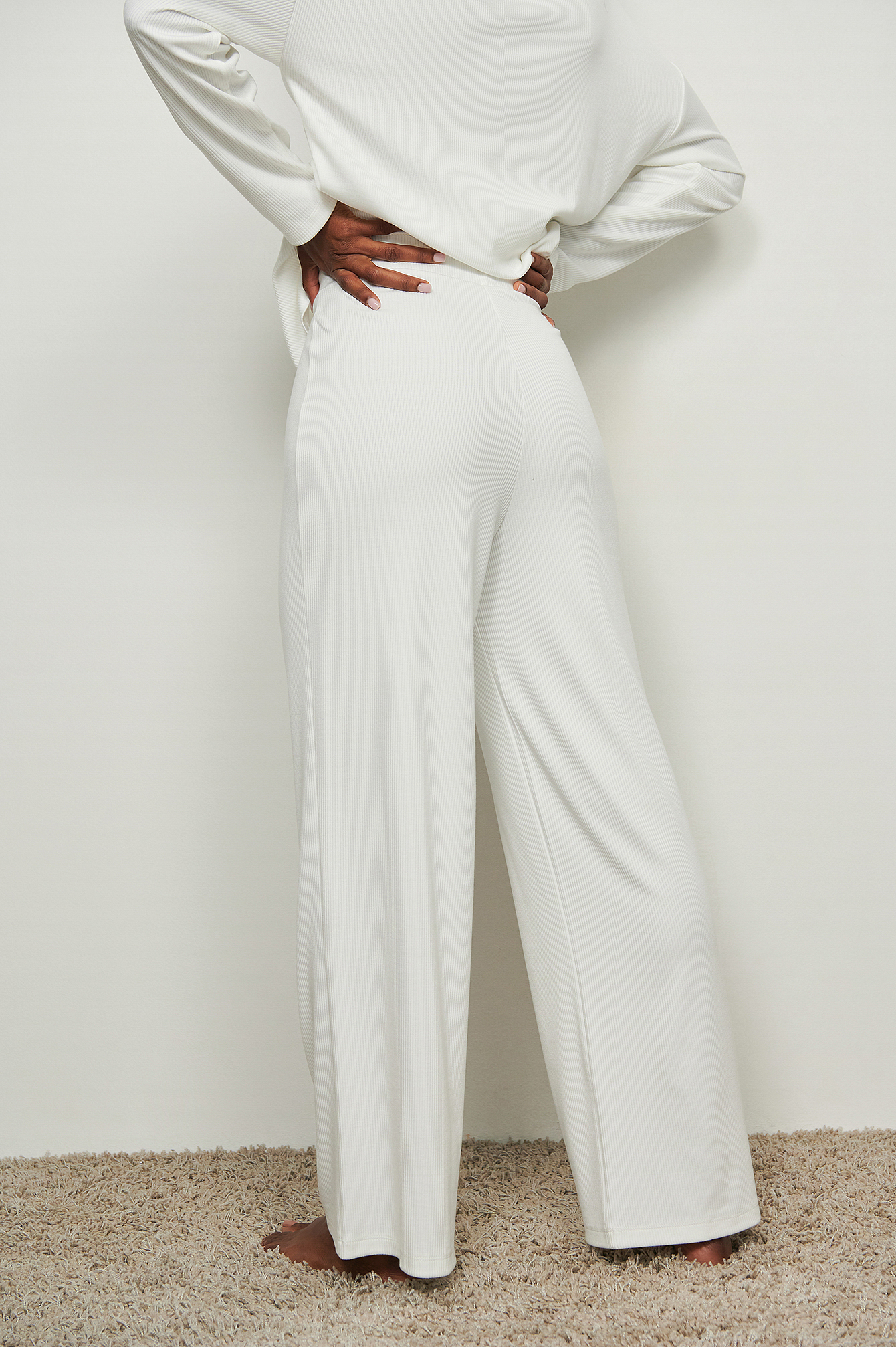 Recycled Loose Fit Ribbed Loungewear 