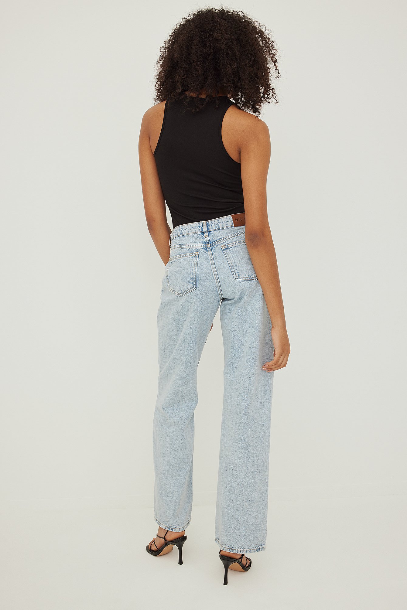 Acid Blue Slim jeans met lage taille