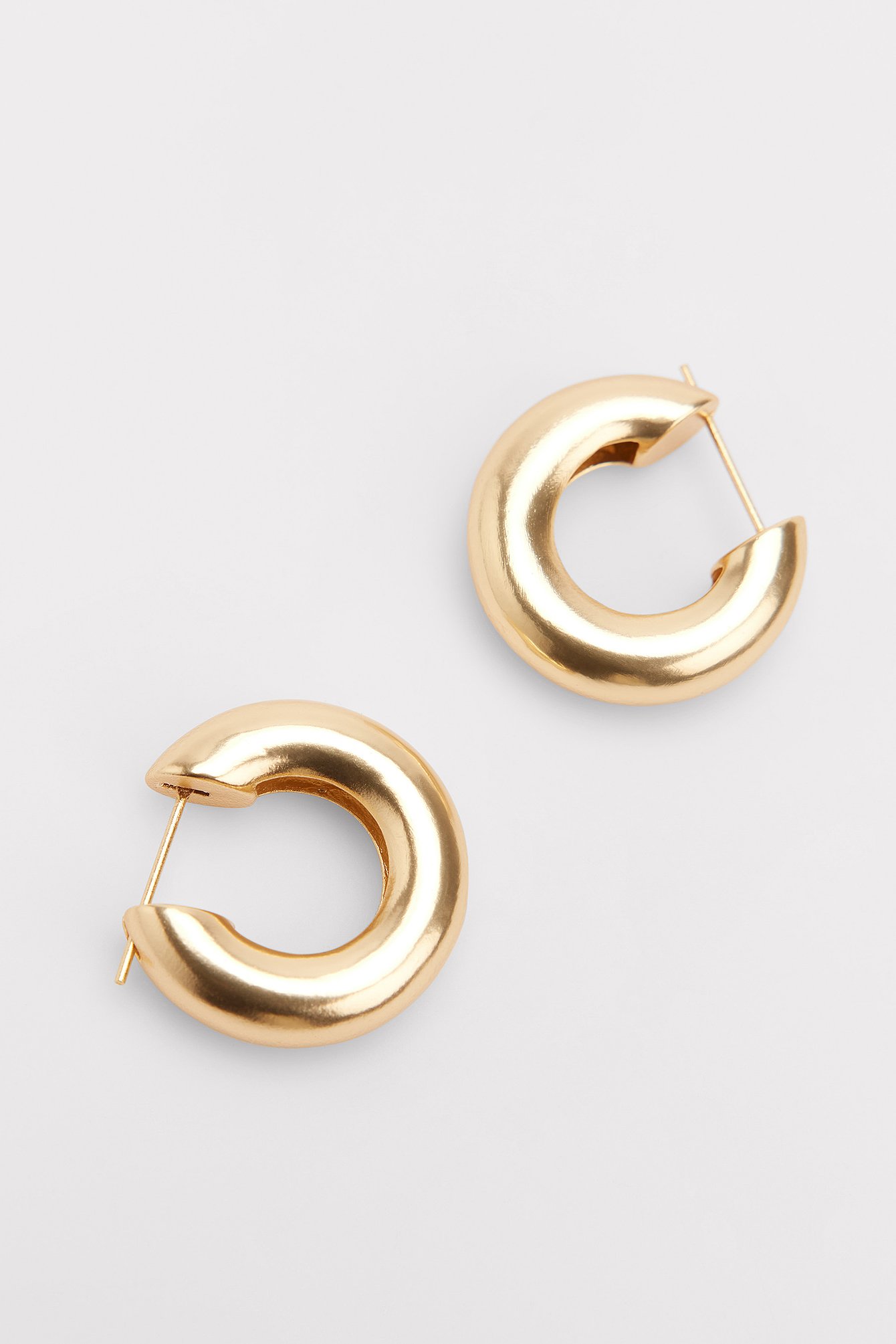 Gold Matte Chunky Hoops