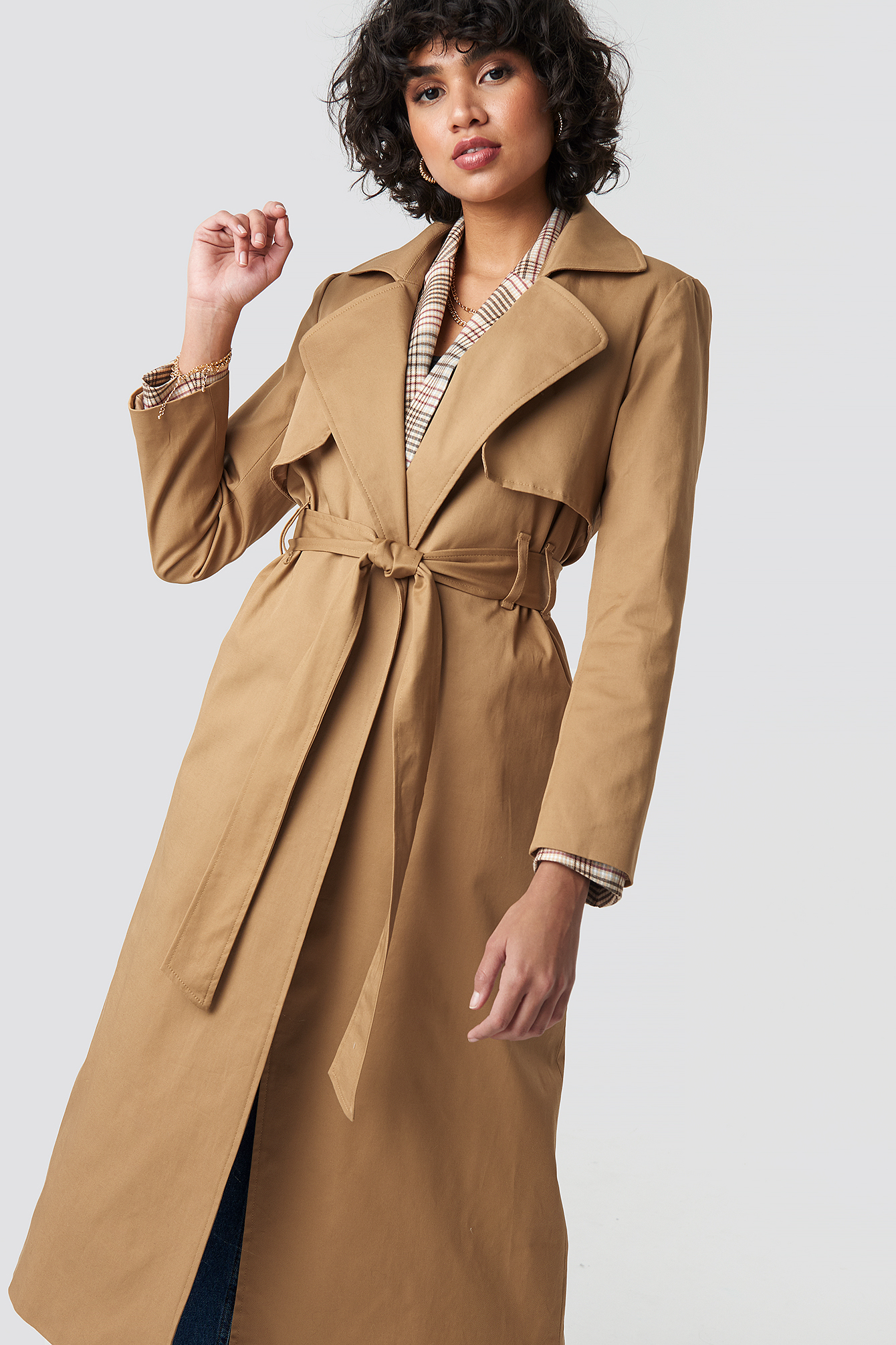 Maxi Trench Coat Camel