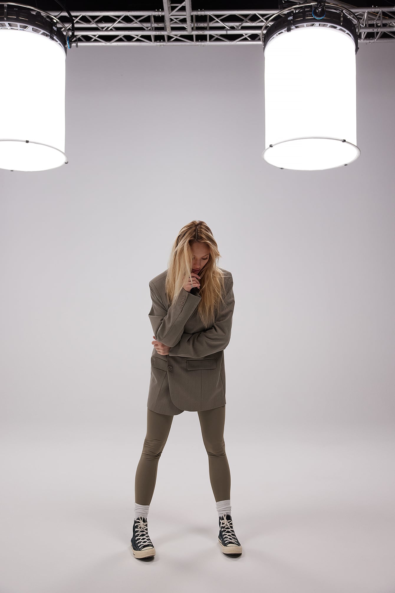 JOSEFINE HJ X NA-KD MEN'S FIT BLAZER BEIGE