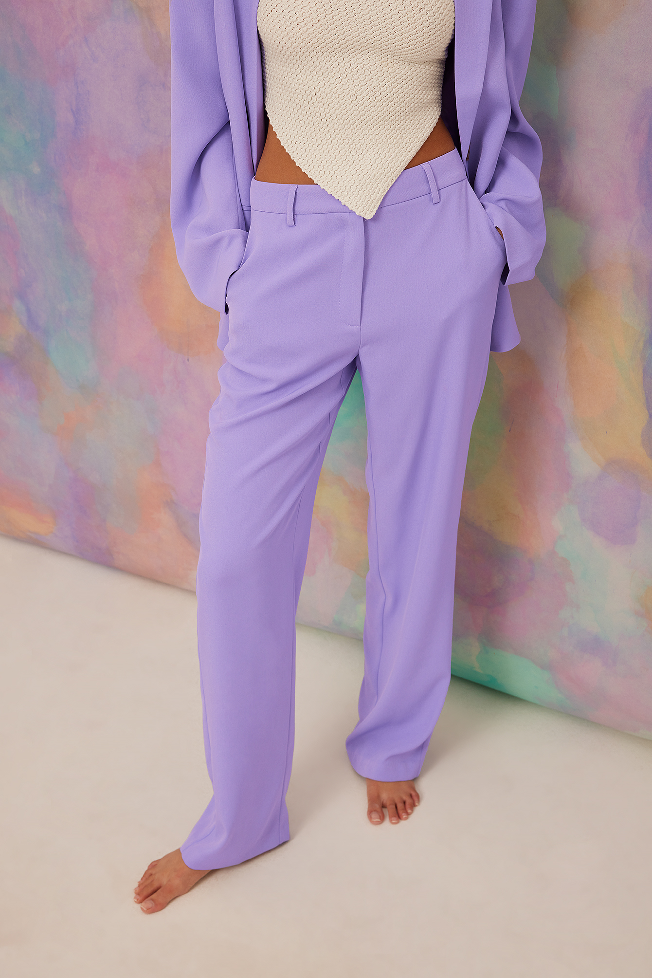 Womens Purple Trousers | na-kd.com