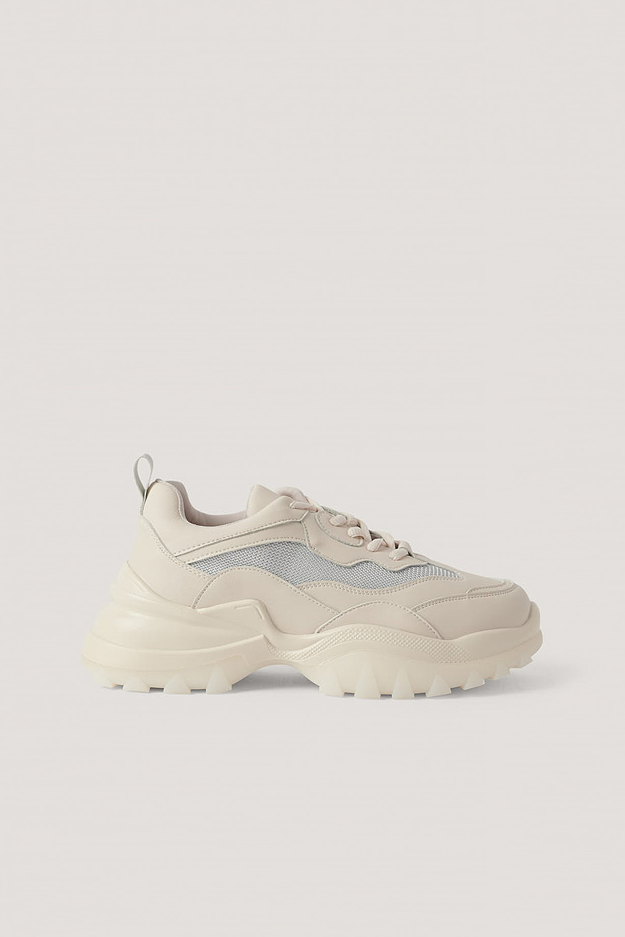 Nude Milky Rubber Sole Trainers