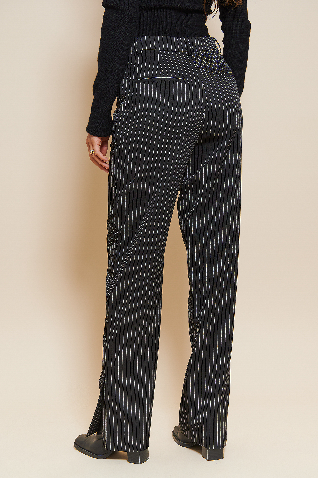 Pinstriped Slit Pants Stripe | na-kd.com