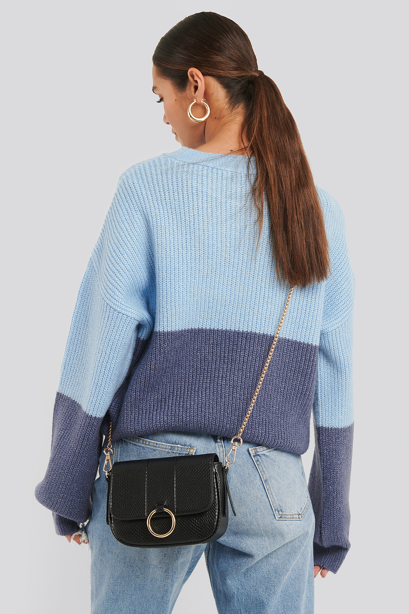 Mini Crossbody Snake Chain Bag Black