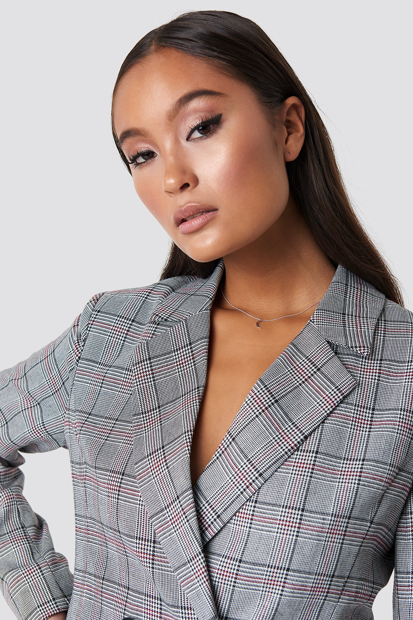 Mini Moon Necklace Silver