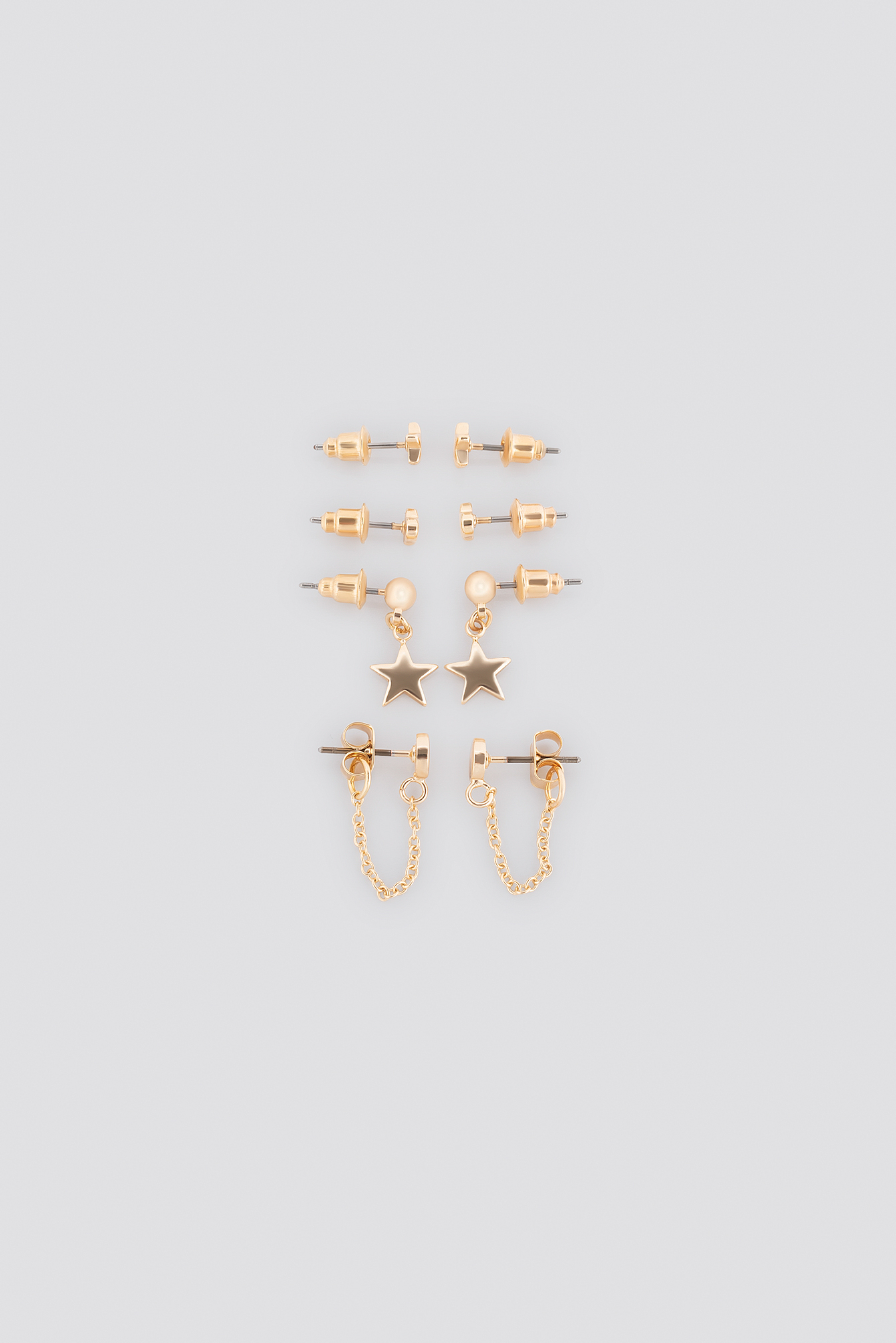Mixed Mini Earstud Set Gold