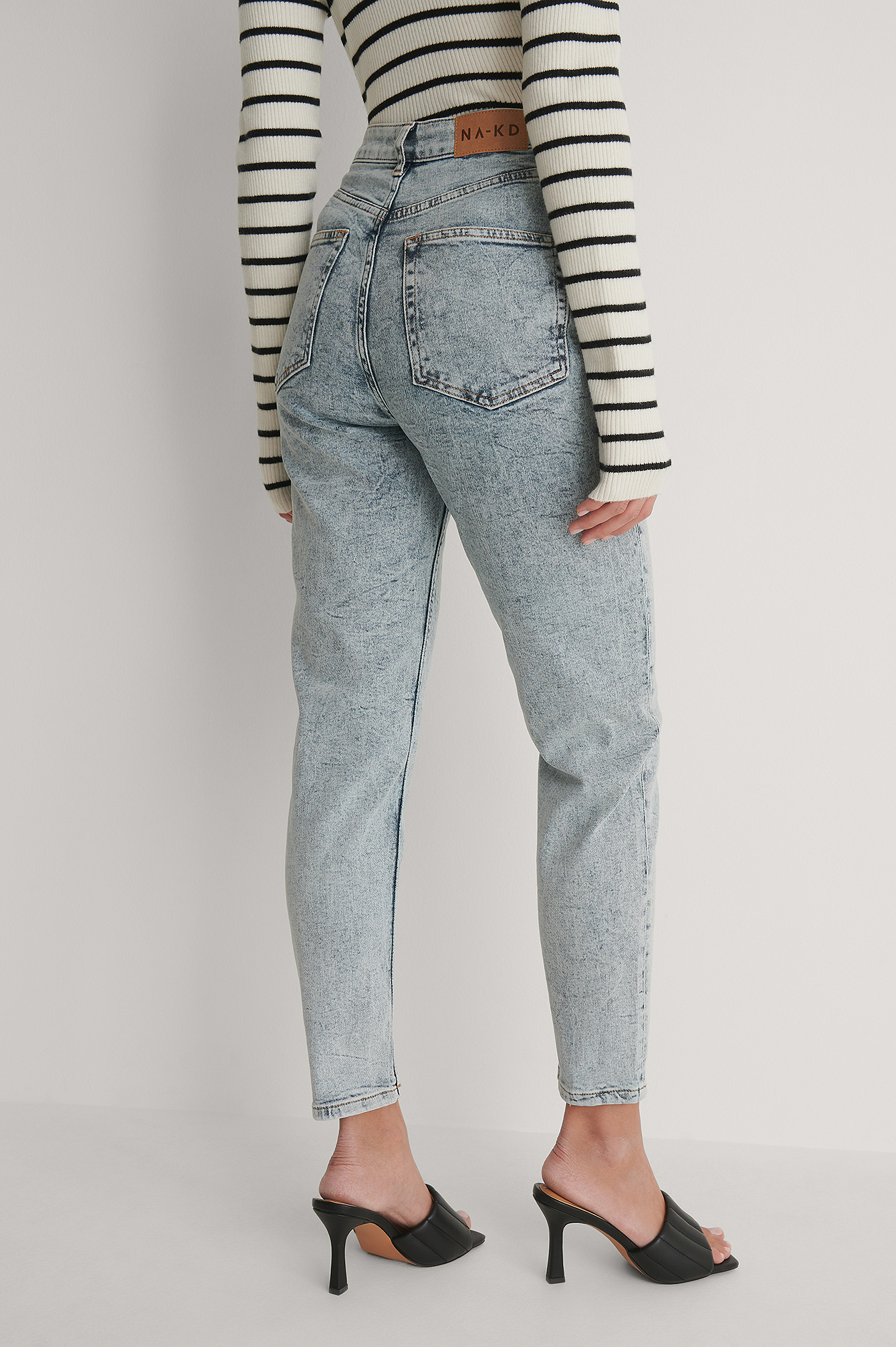 Organic Mom Jeans Blue | na-kd.com