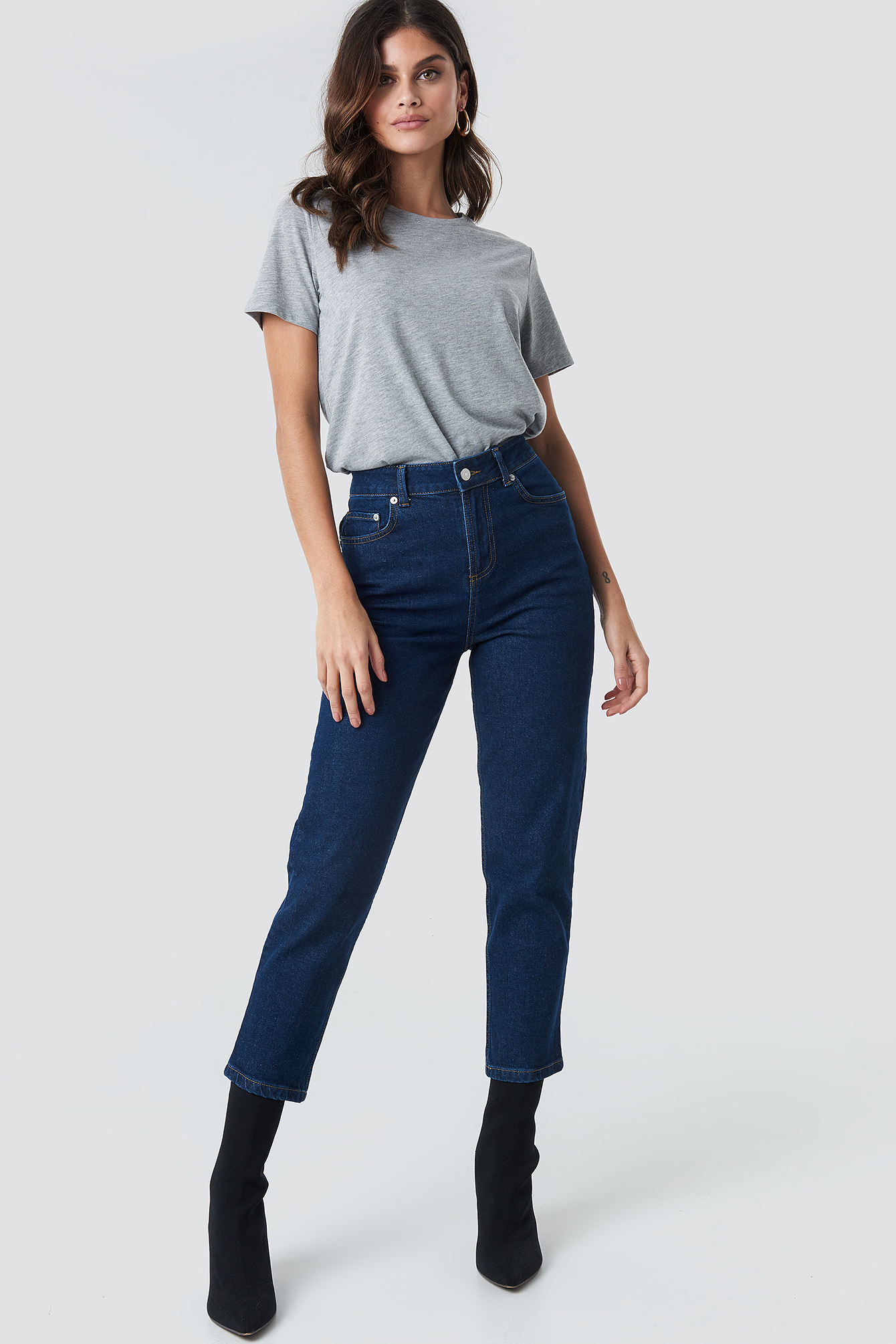 Mom Jeans Dark Blue