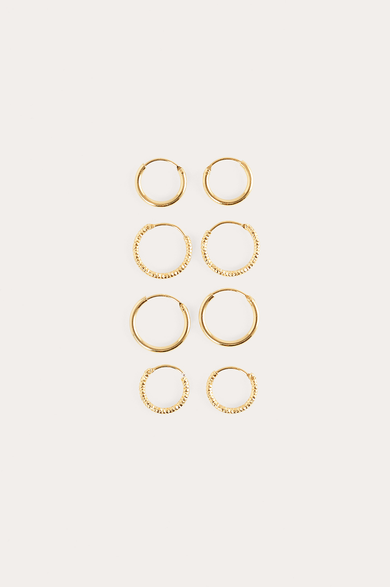 Multipack Gold Plated Mini Hoops Gold