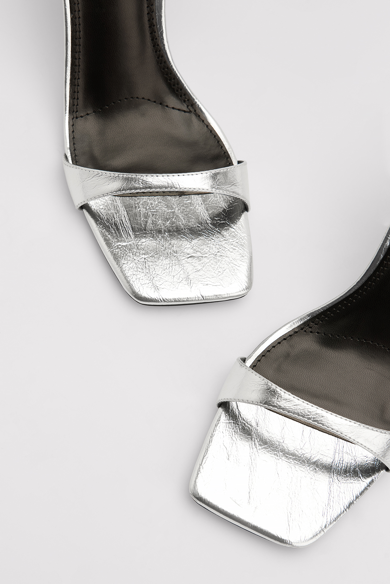 na-kd shoes -  Glossy Absatzsandalen - Silver