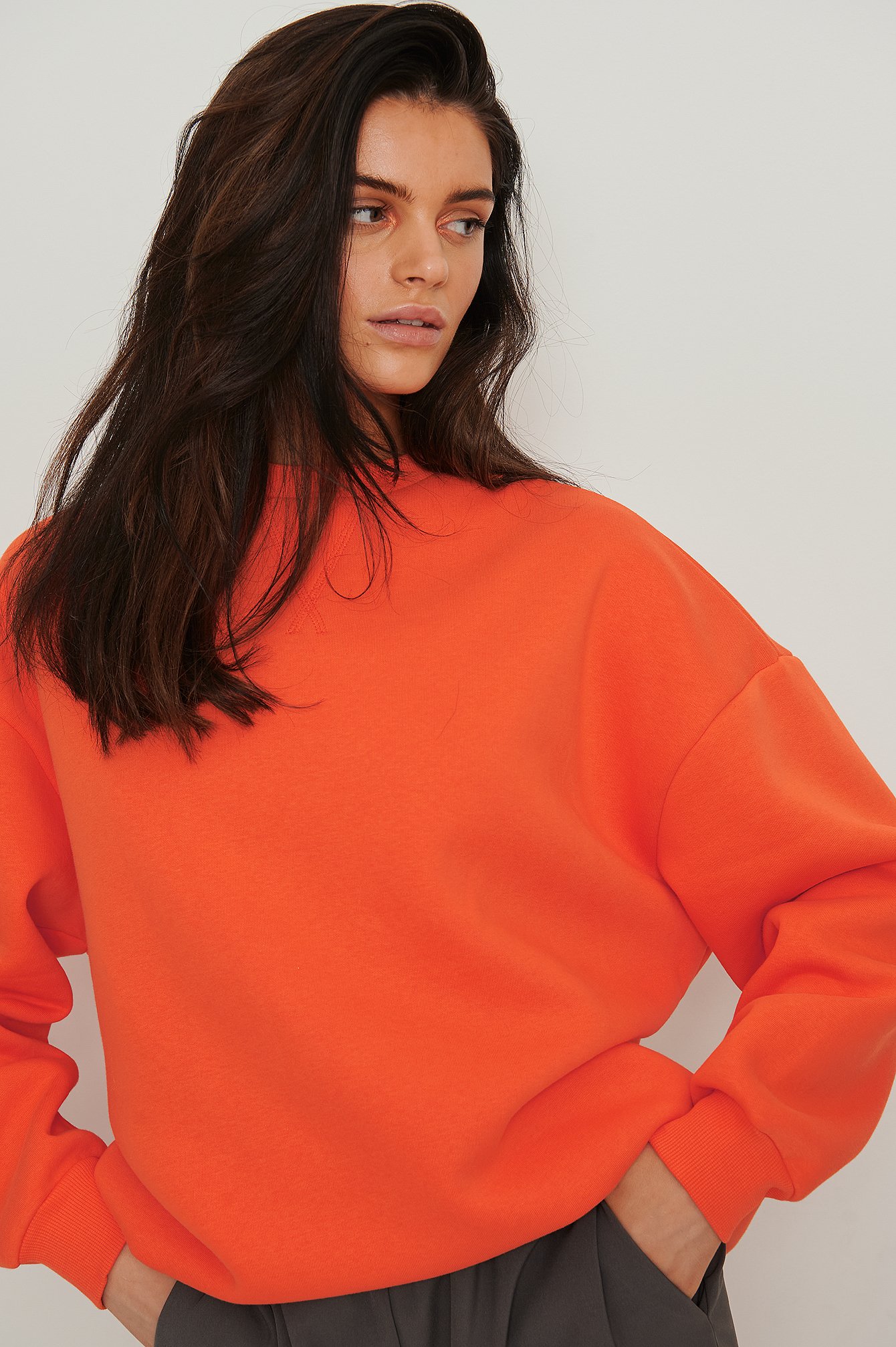 Orange Oversize-Sweatshirt