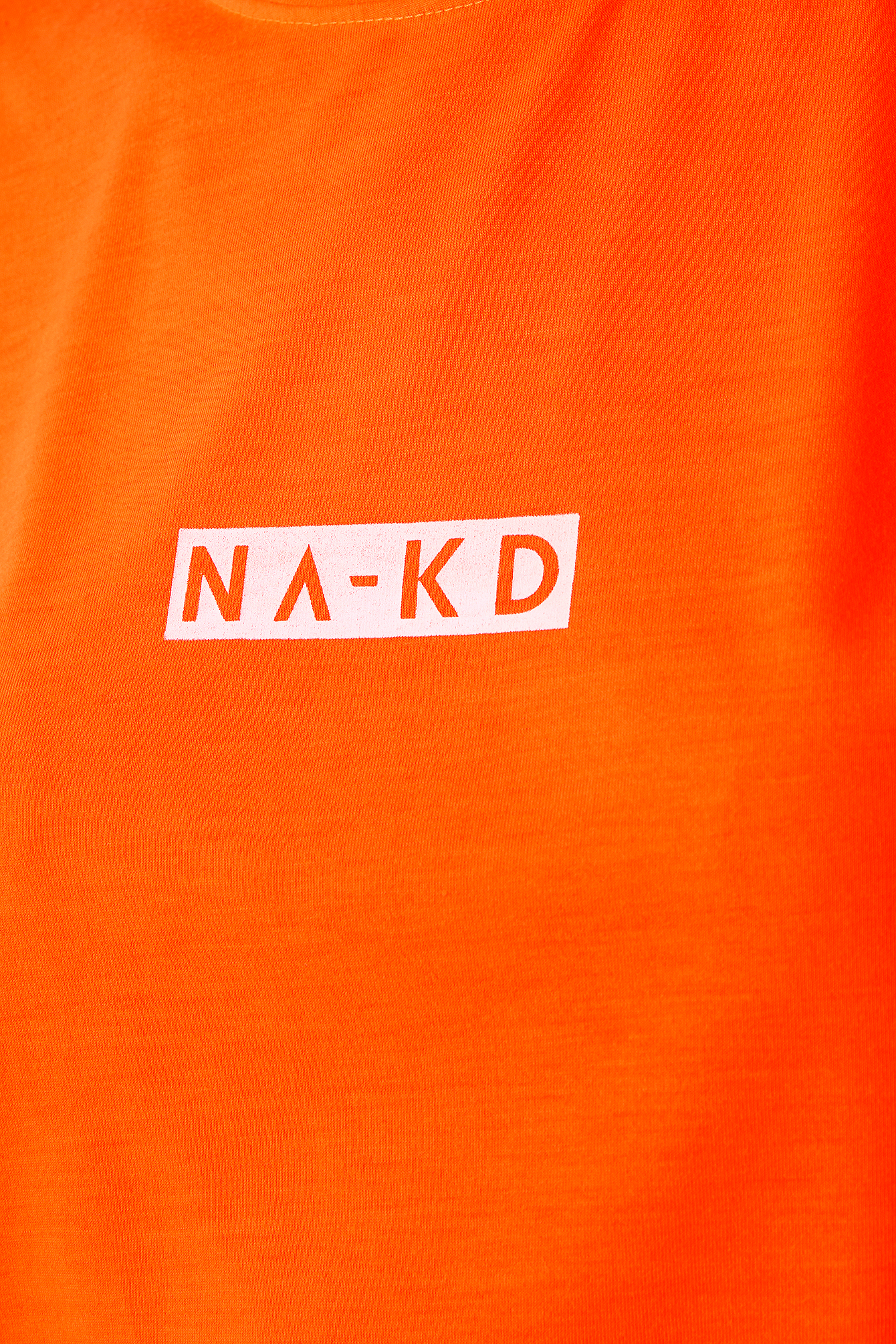 Neon Logo Tee Orange | na-kd.com