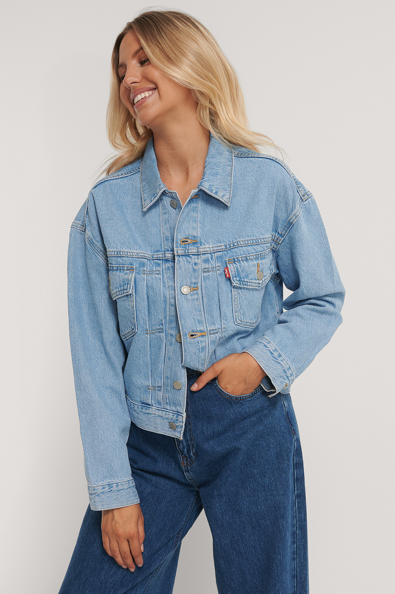 New Heritage Trucker Jacket Blue | na 