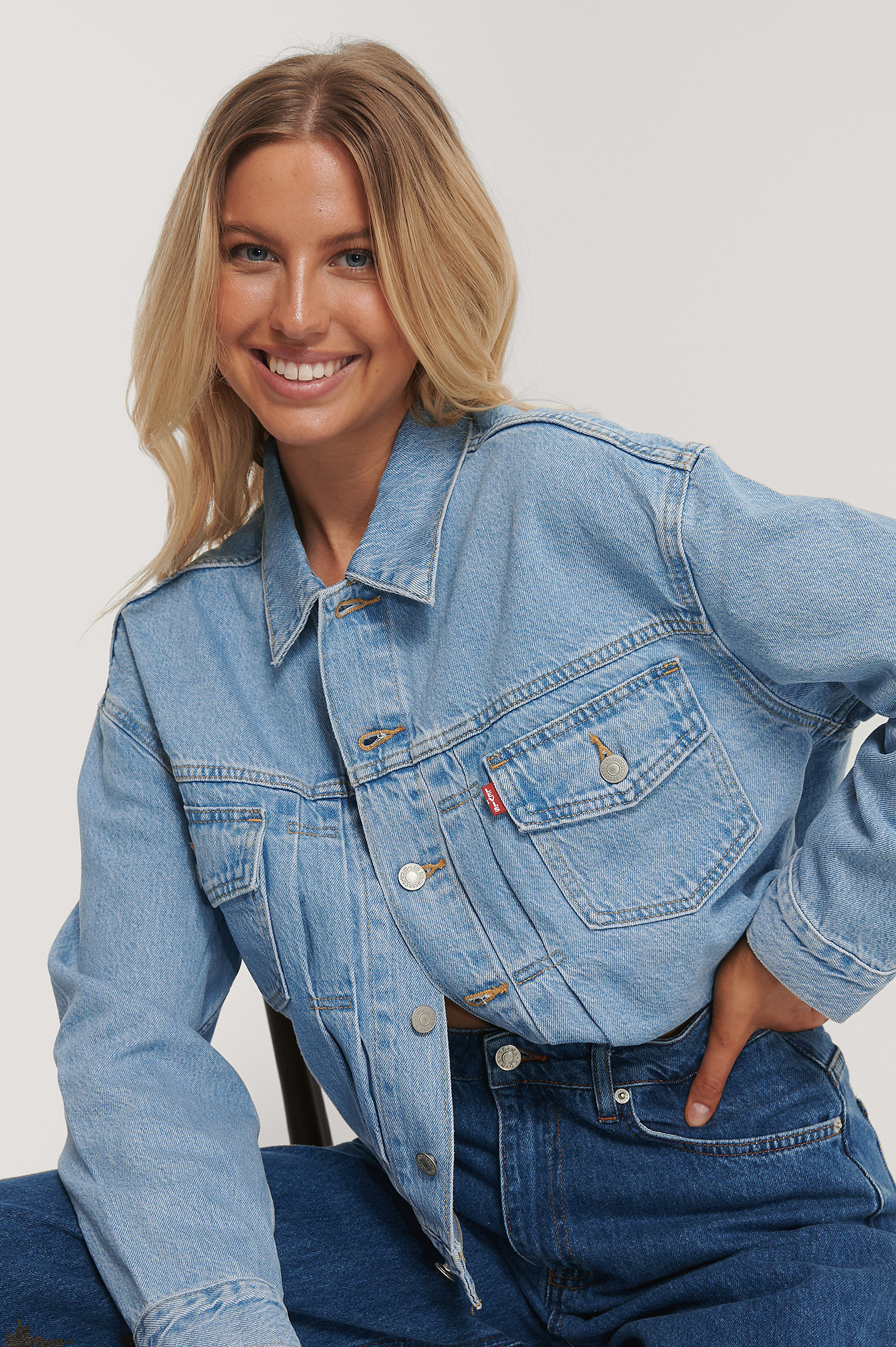 New Heritage Trucker Jacket Blue | na 