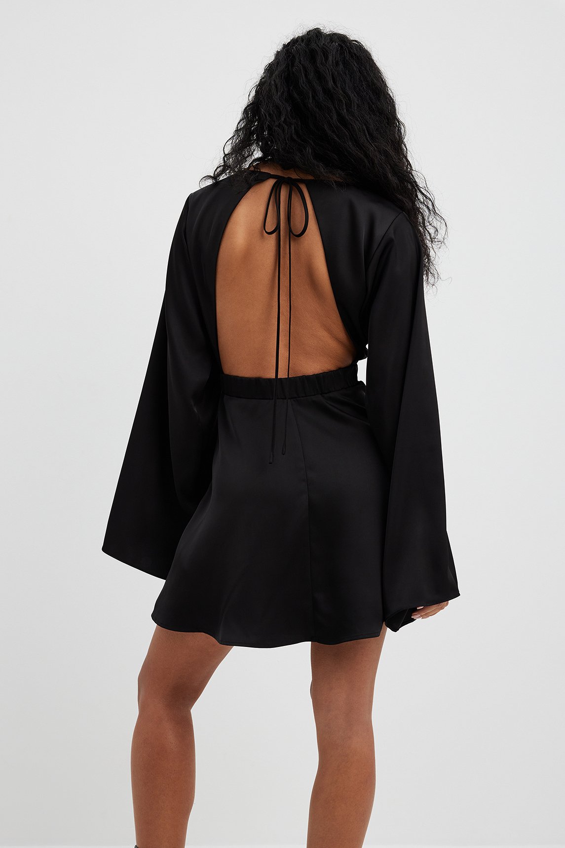 Open Back Mini Dress - Christmas Dresses - Black - EU 36 Open Back Mini Dress - Christmas Dresses - Black - EU 36
