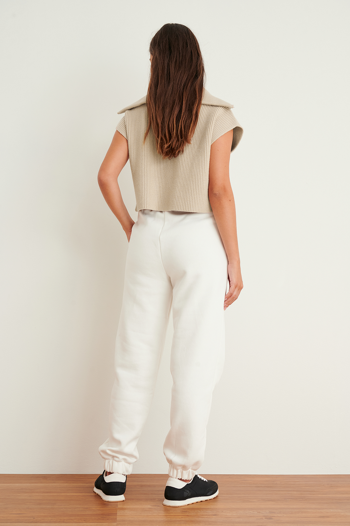 Brushed Drawstring Sweatpants Offwhite 