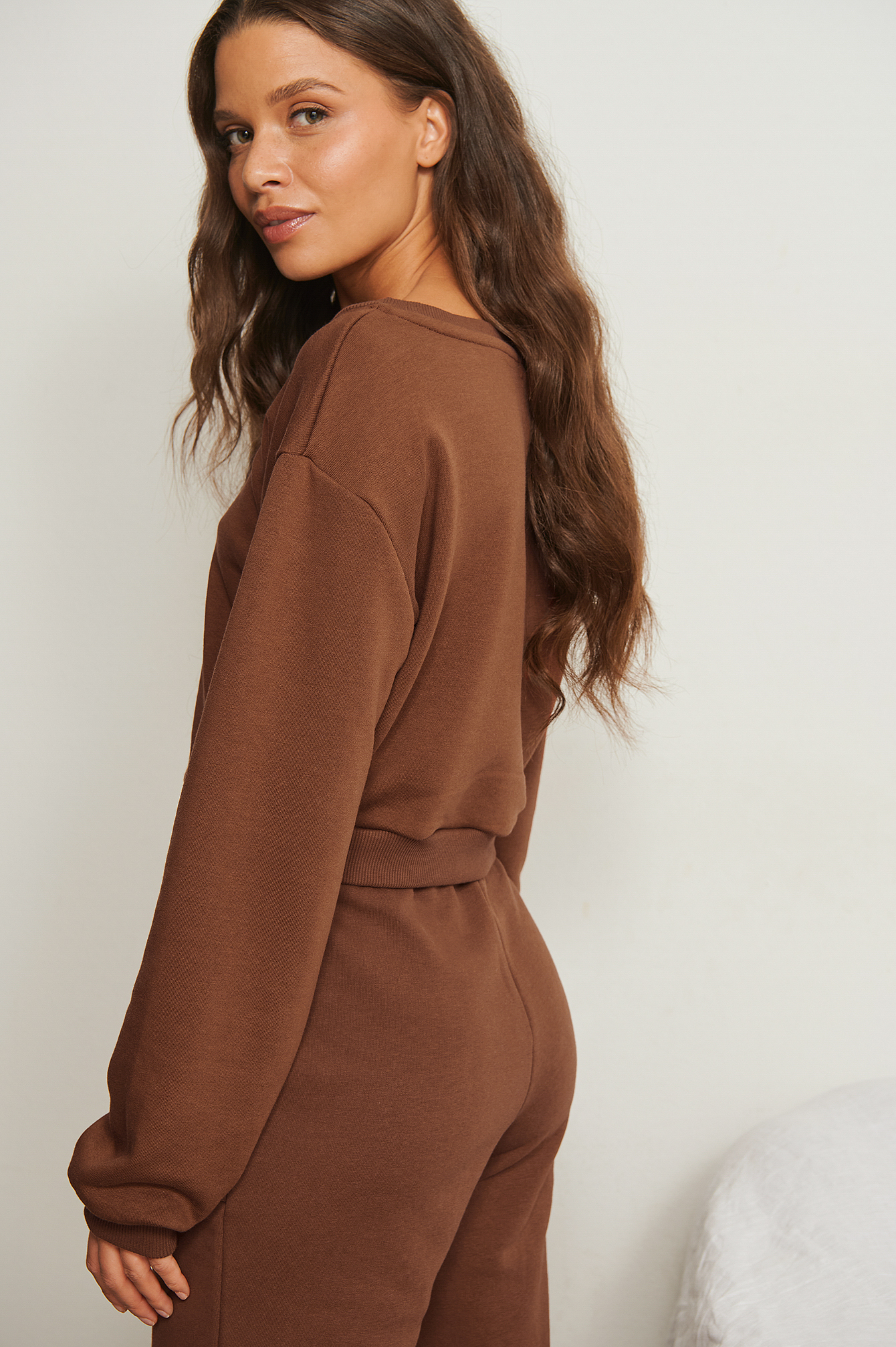 Brown Cropped Sweater