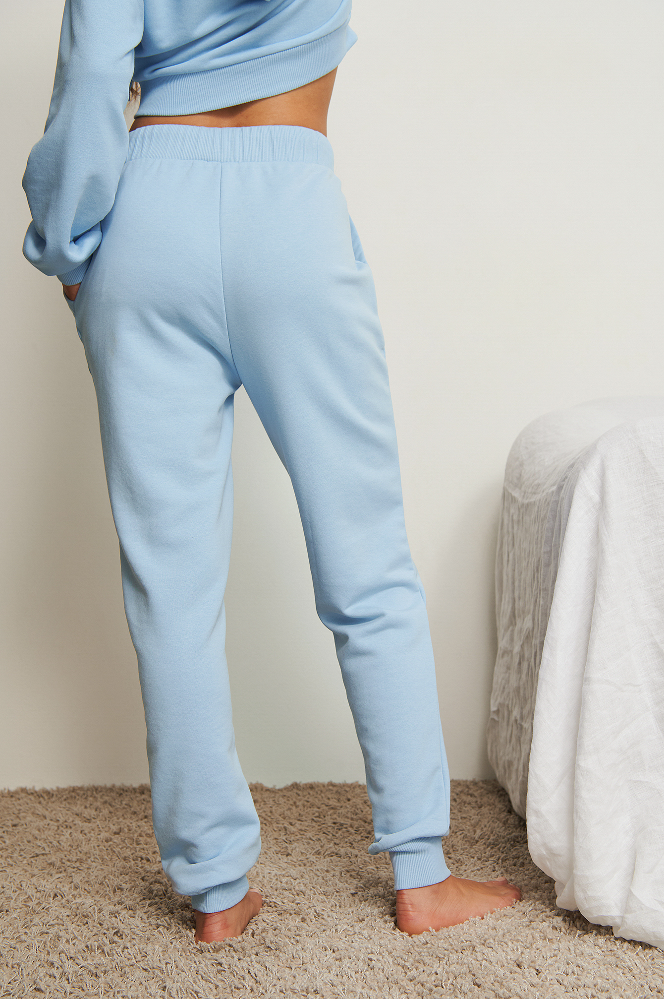 Dusty Blue Ekologiczne spodnie dresowe