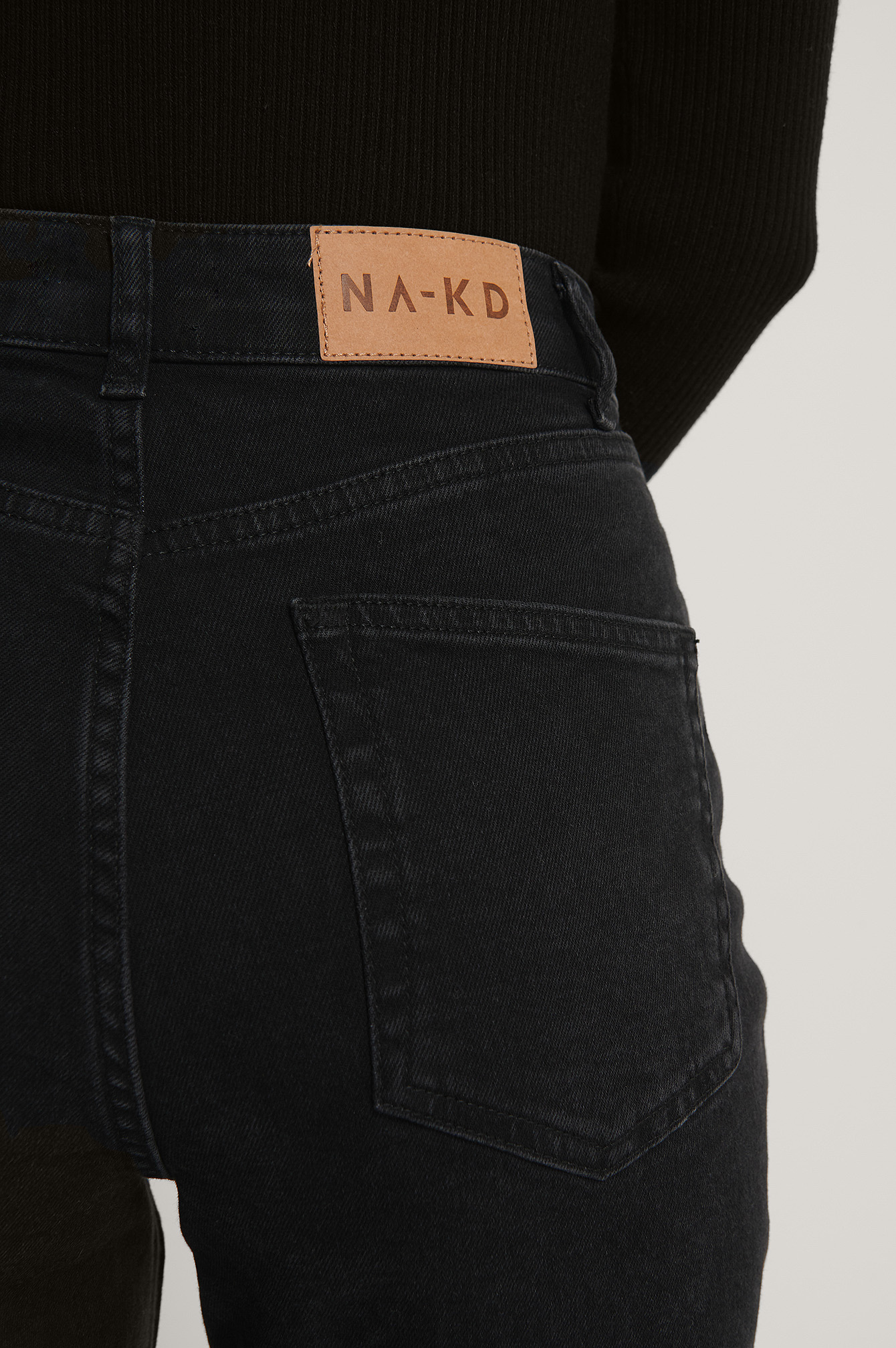 Organic Mom Jeans Black | na-kd.com