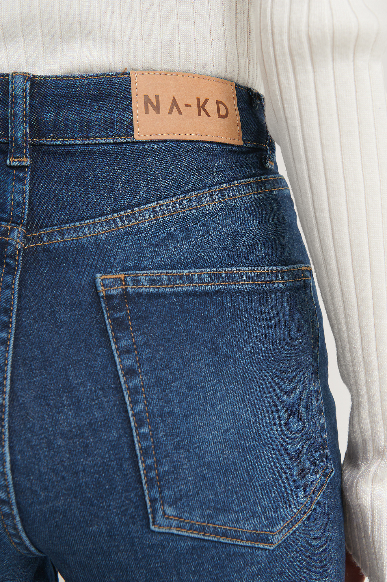 Organic Mom Jeans Blue | na-kd.com
