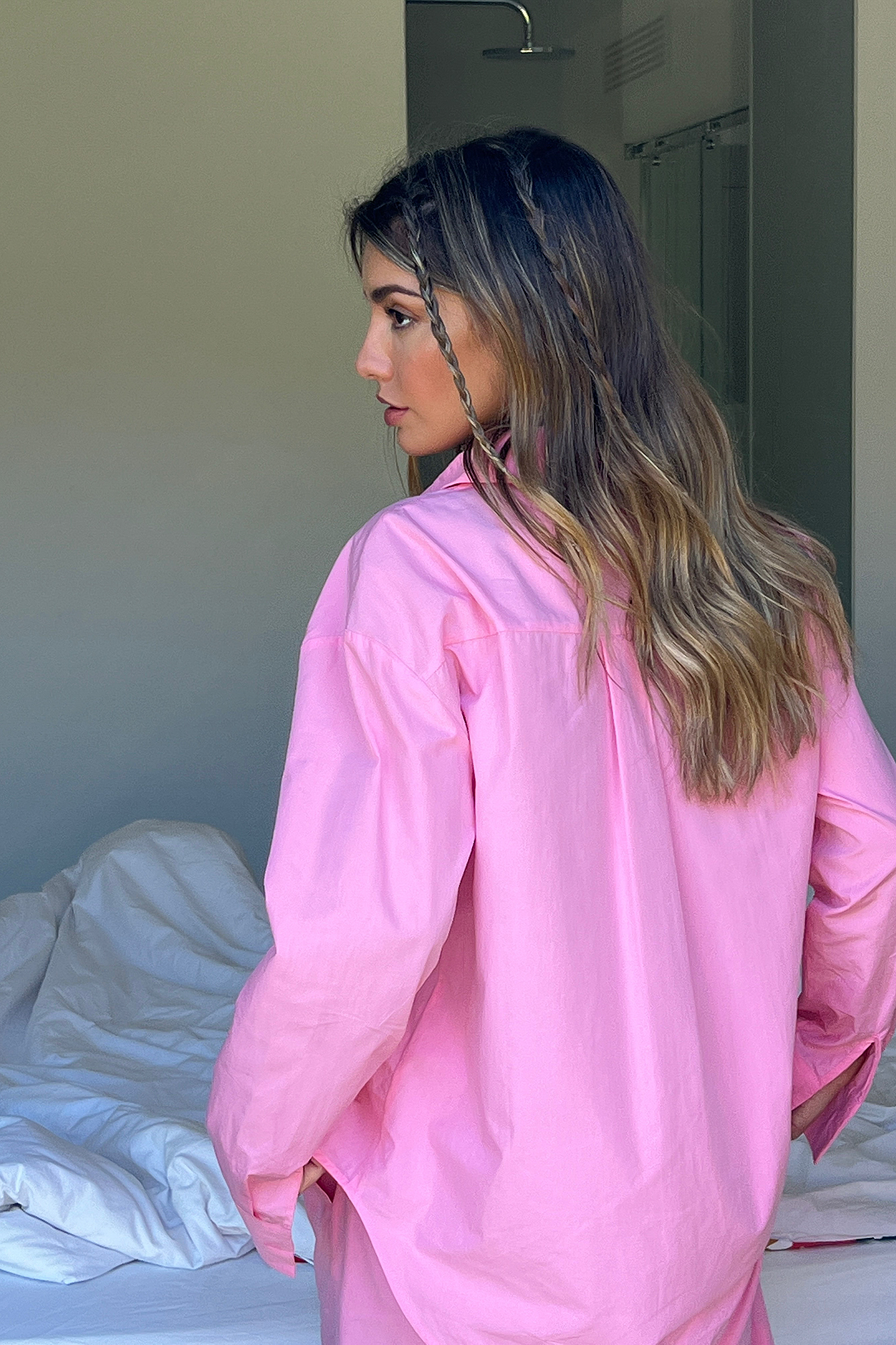 Organic Oversized Cotton Pyjamas Shirt 