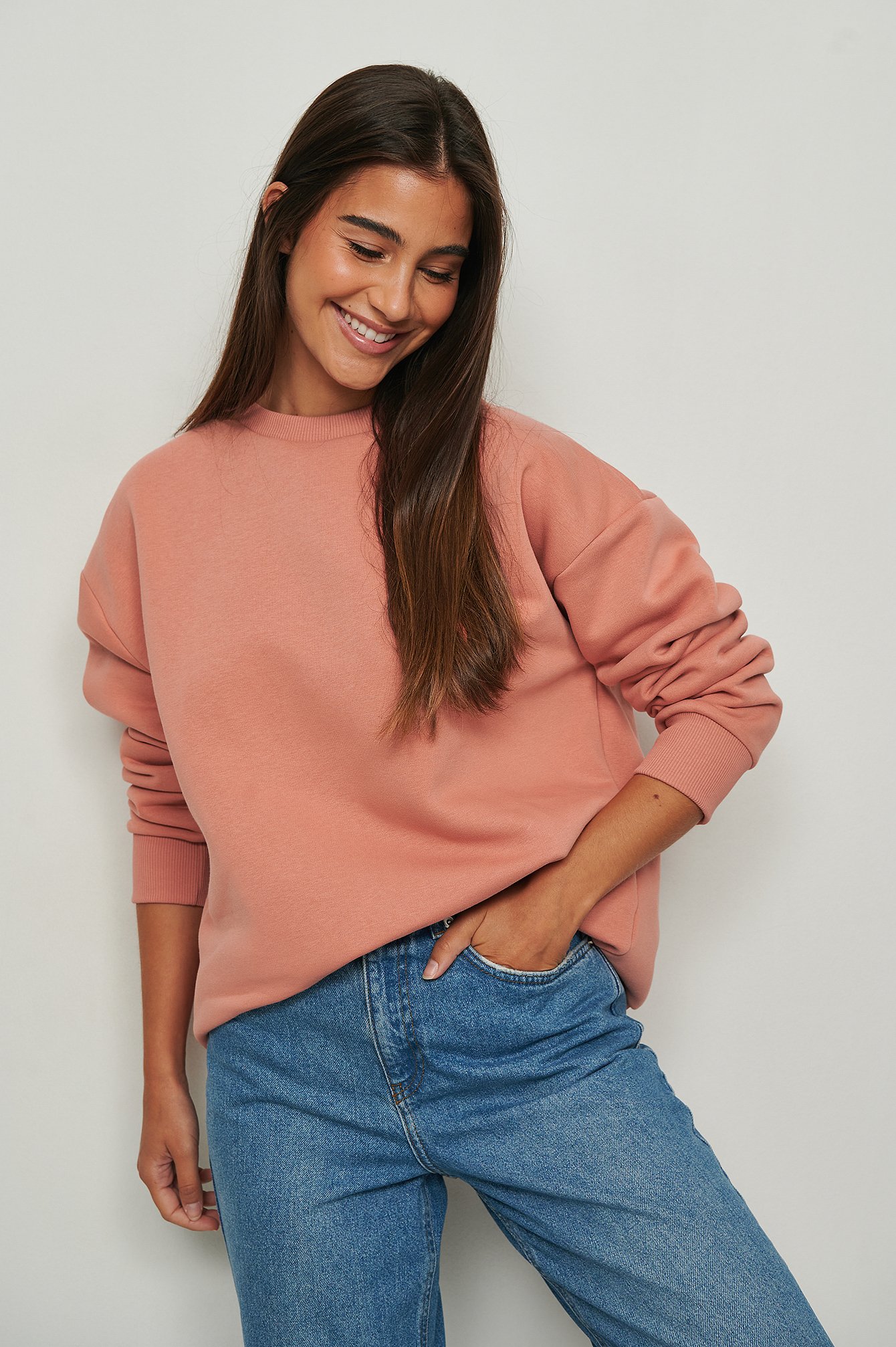 Dusty Dark Pink Oversize-Sweatshirt