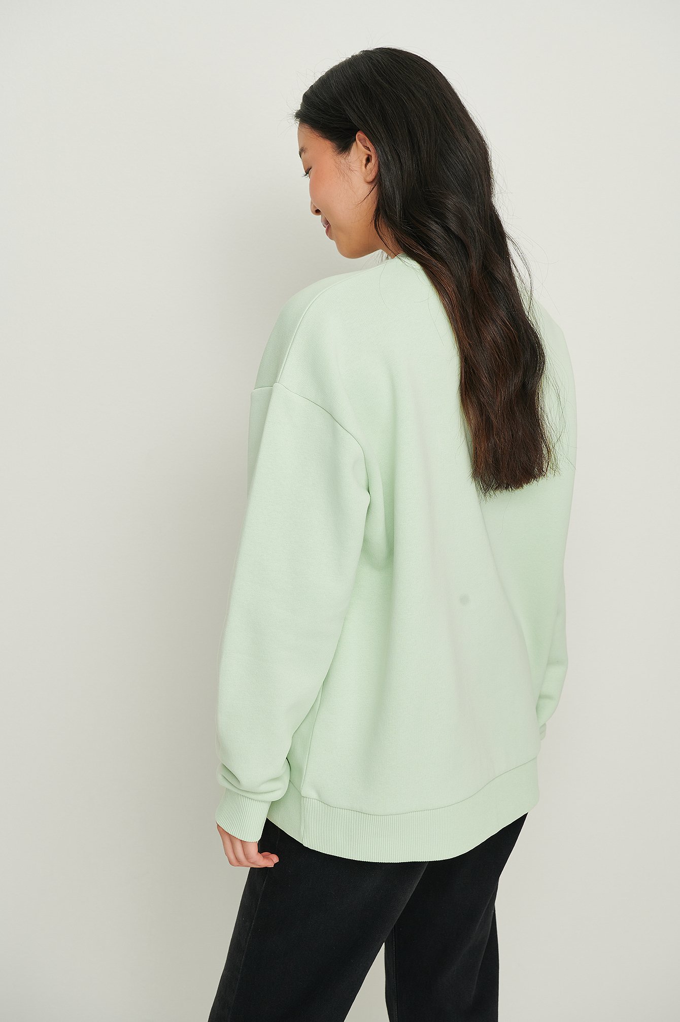 Light Green Organisch oversize-Sweatshirt