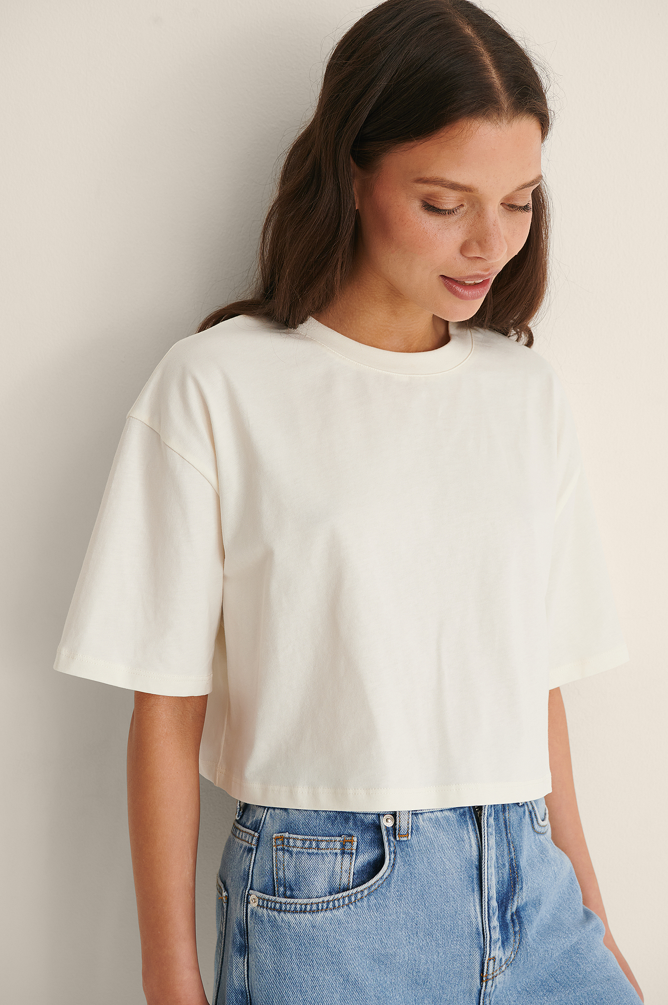 Organic Round Neck Cropped Oversized 